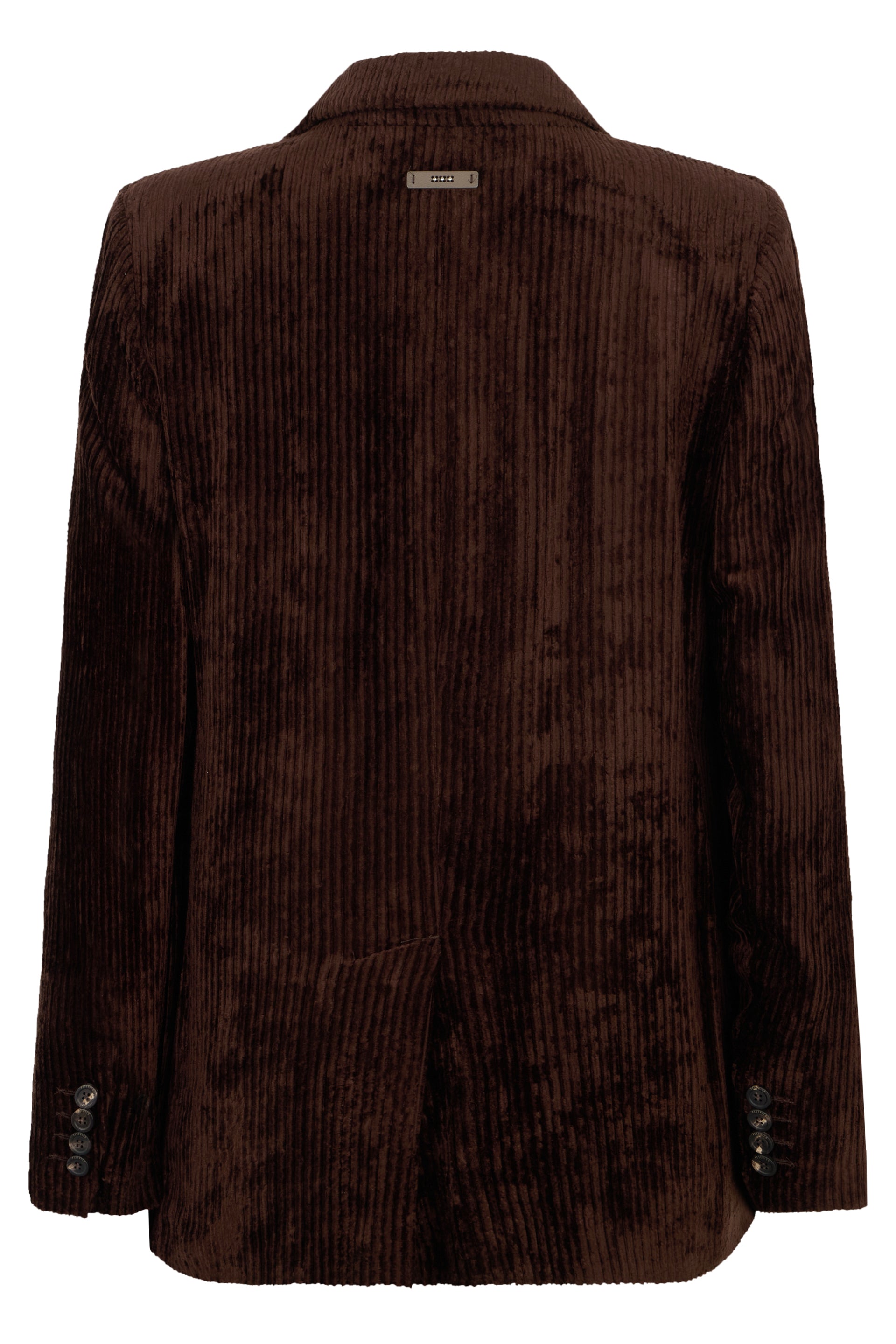 Elegant dark brown blazer, ideal for any occasion.