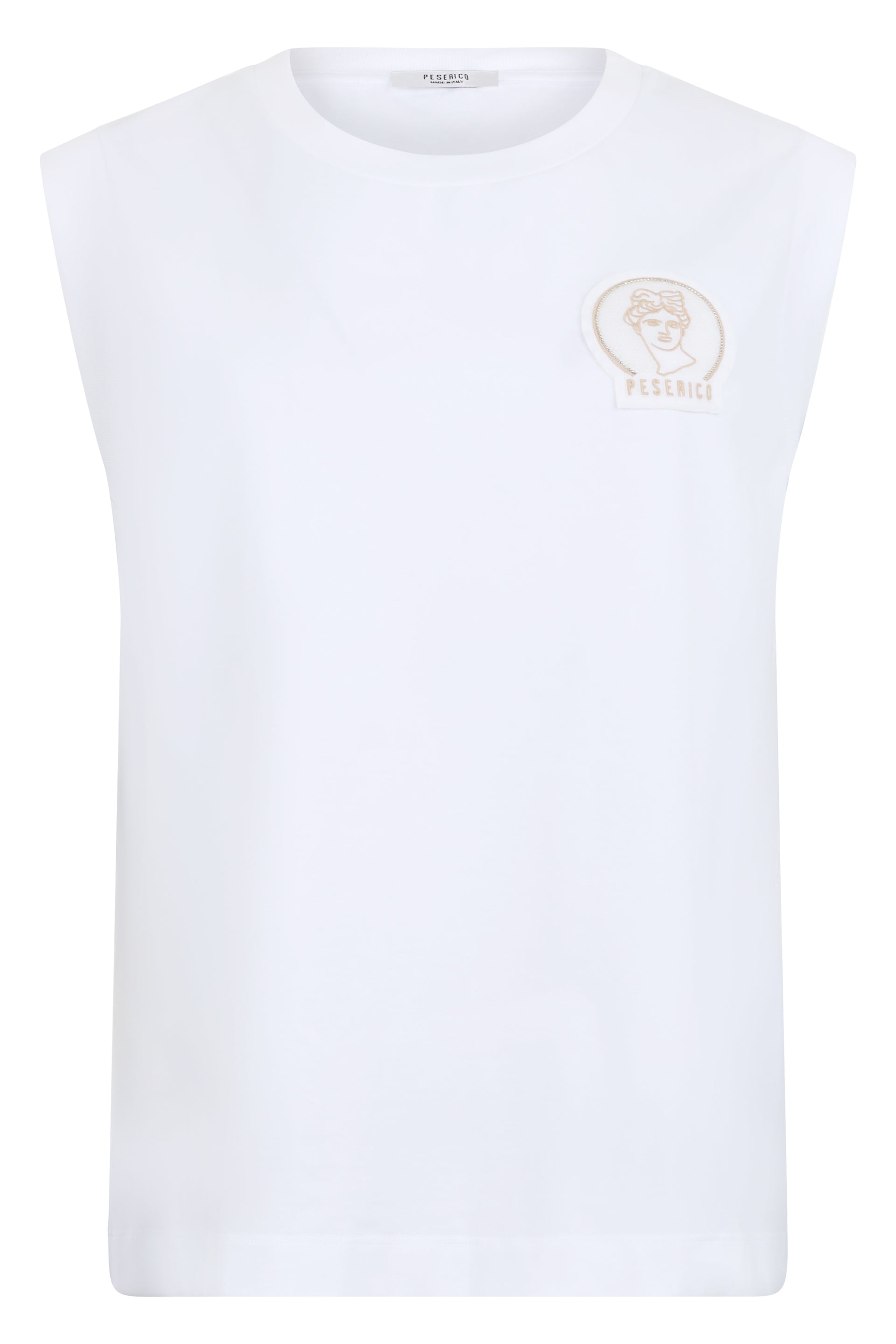 Light white tank top, breathable and versatile.