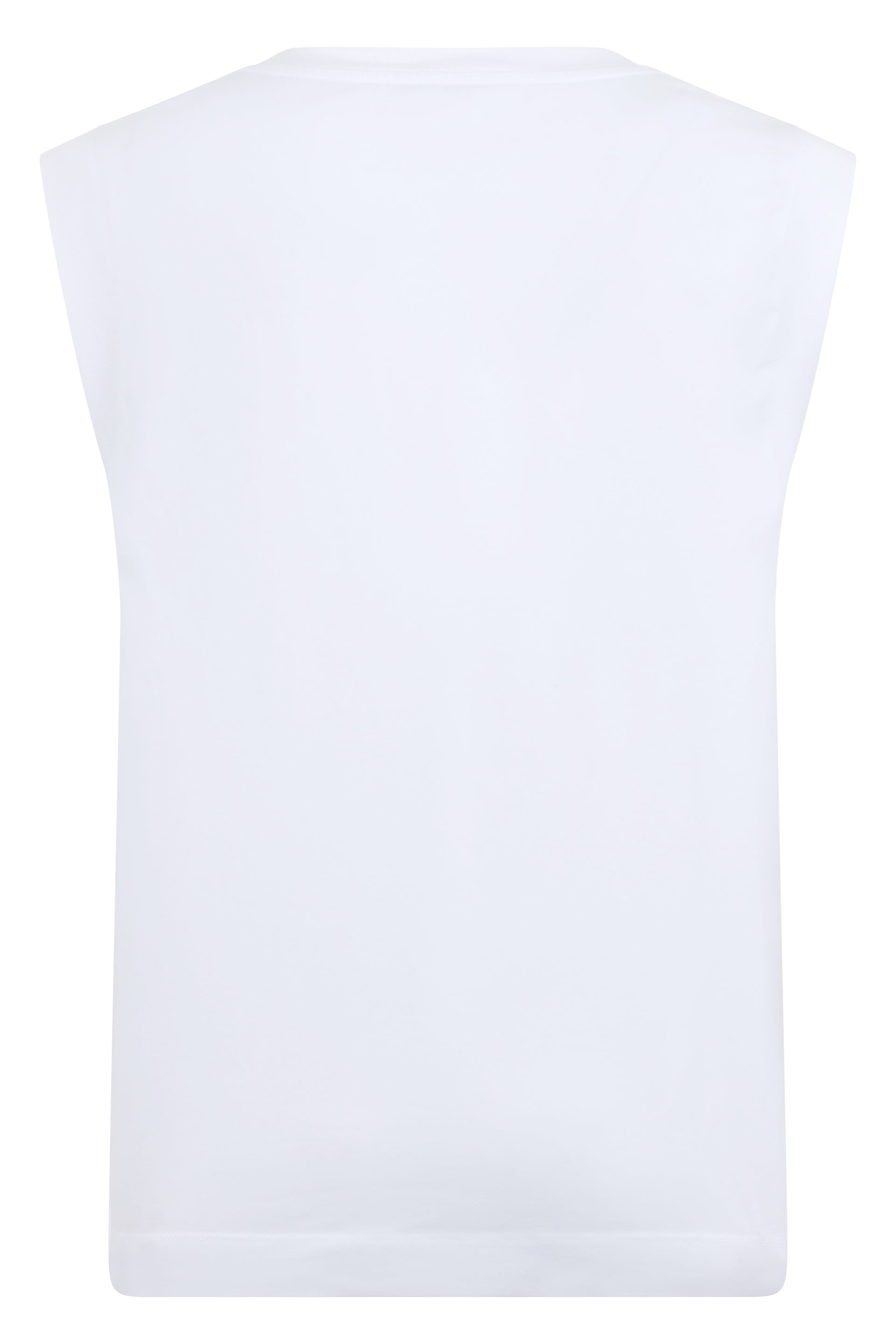 Light white tank top, breathable and versatile.