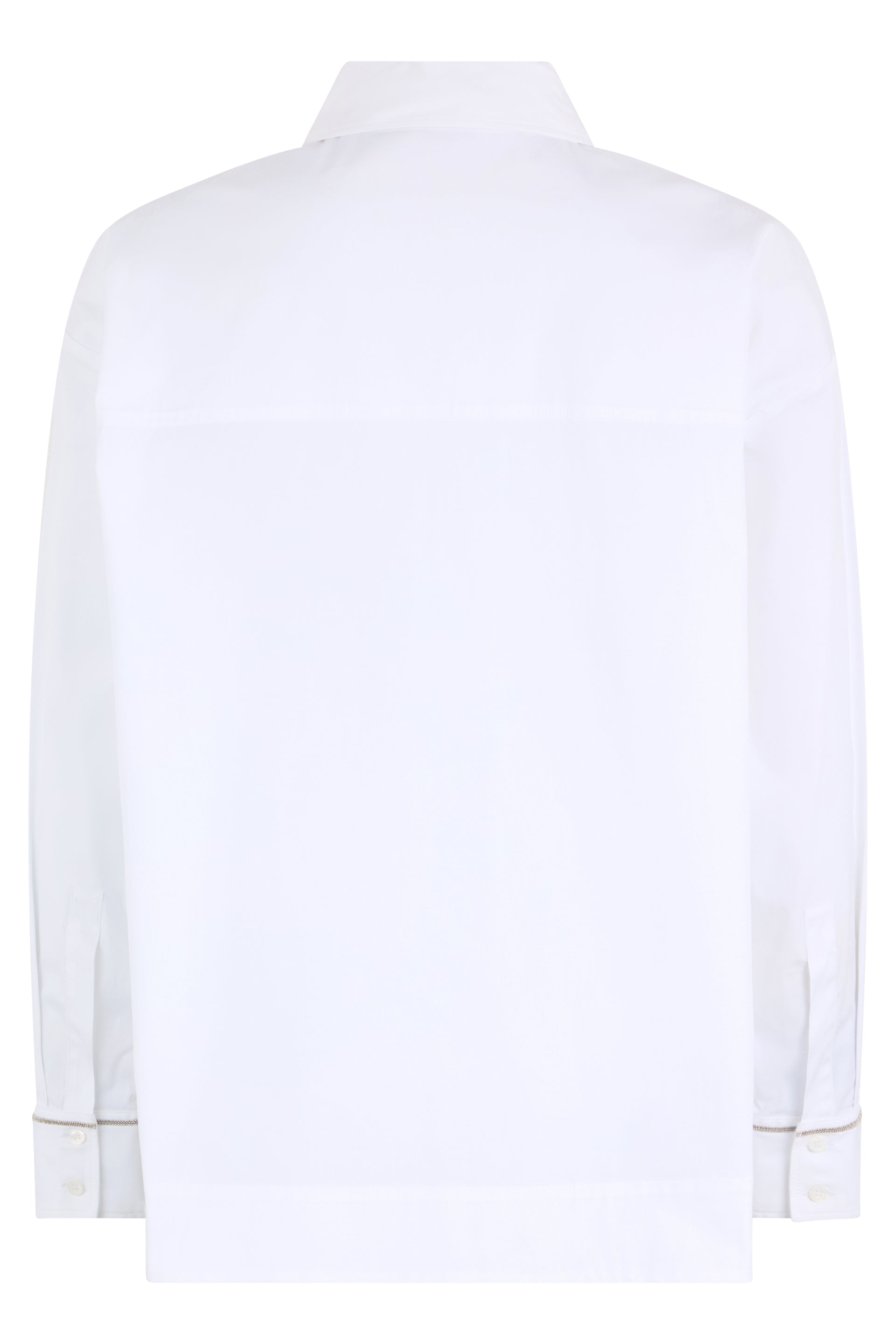 Light white shirt with long sleeves.