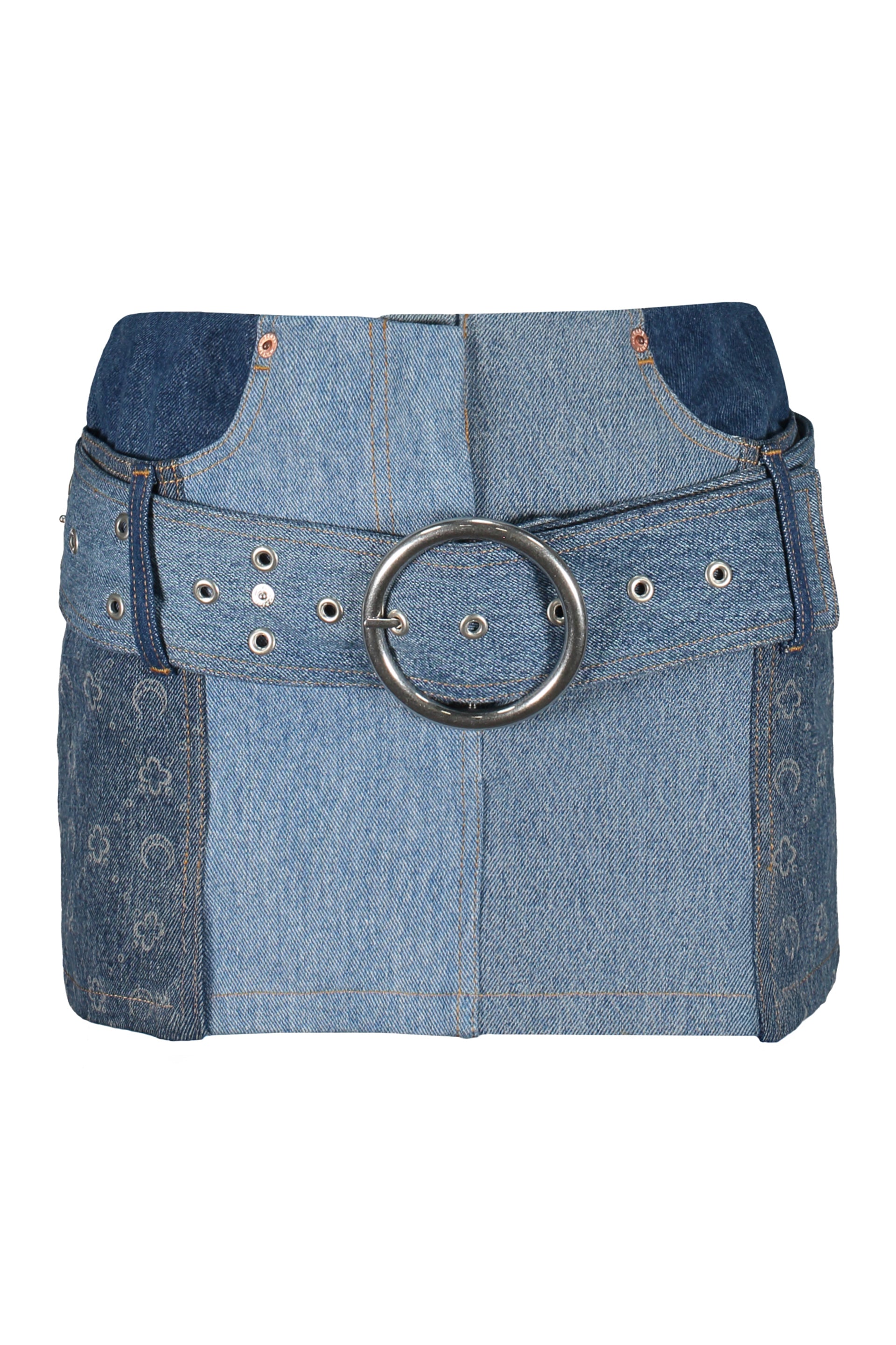 Denim mini skirt