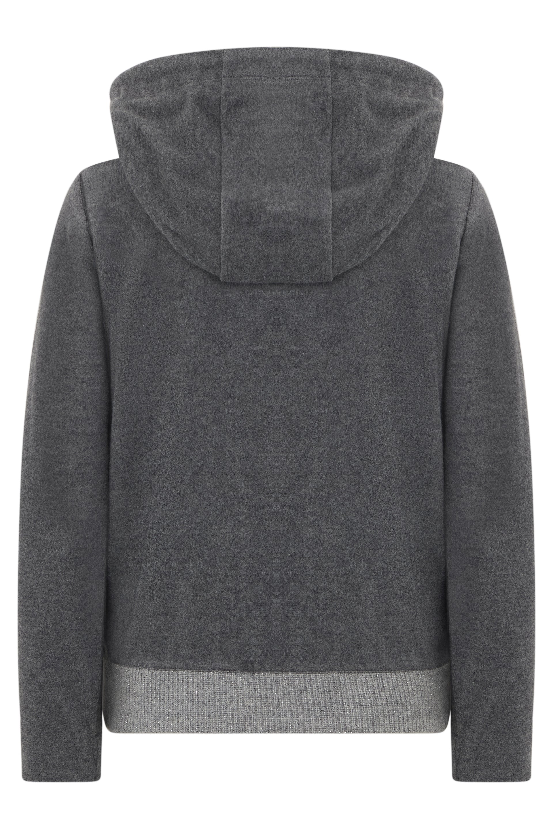 Dark gray hoodie with a minimal and versatile design.