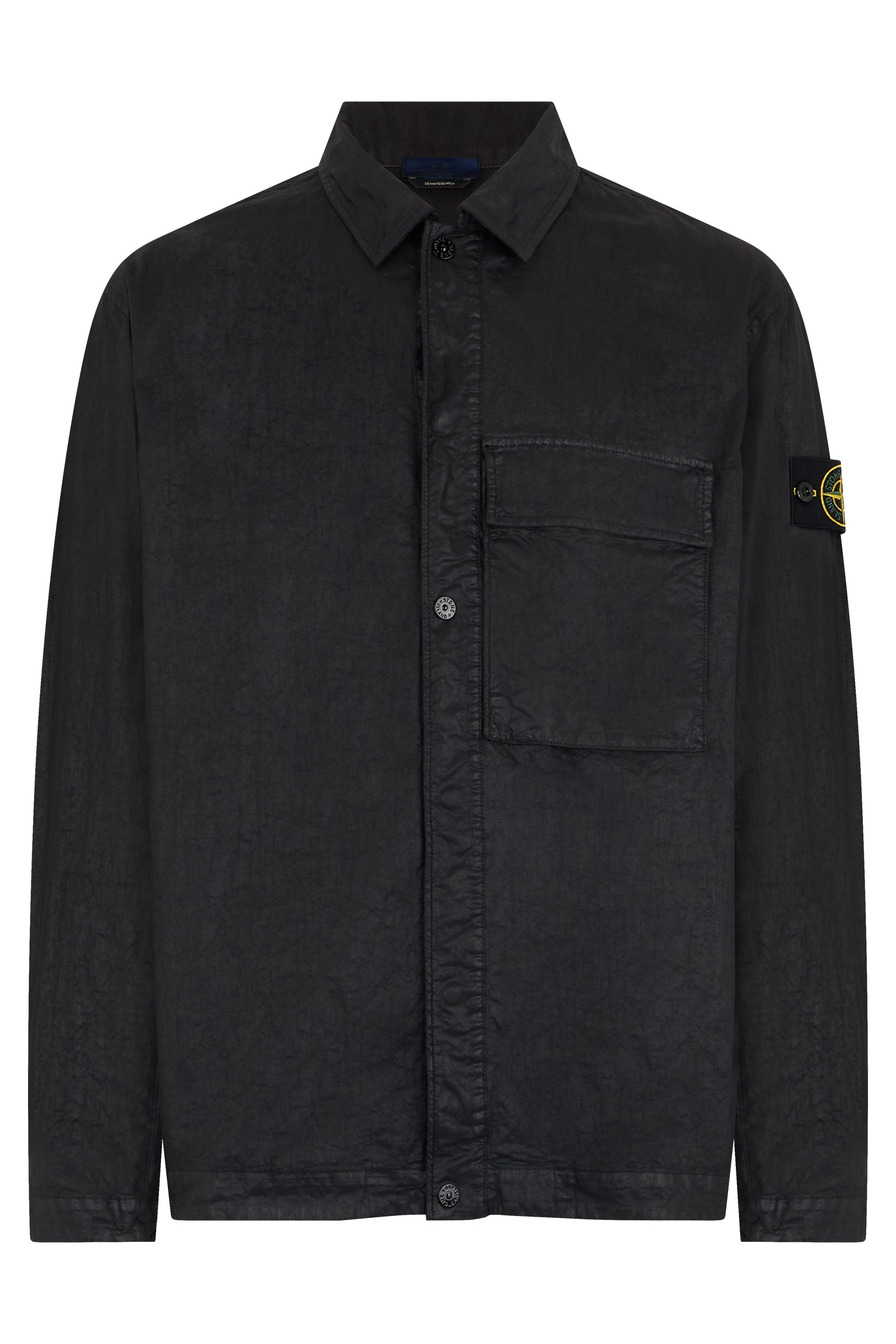 Jacket with buttons and pocket on the chest