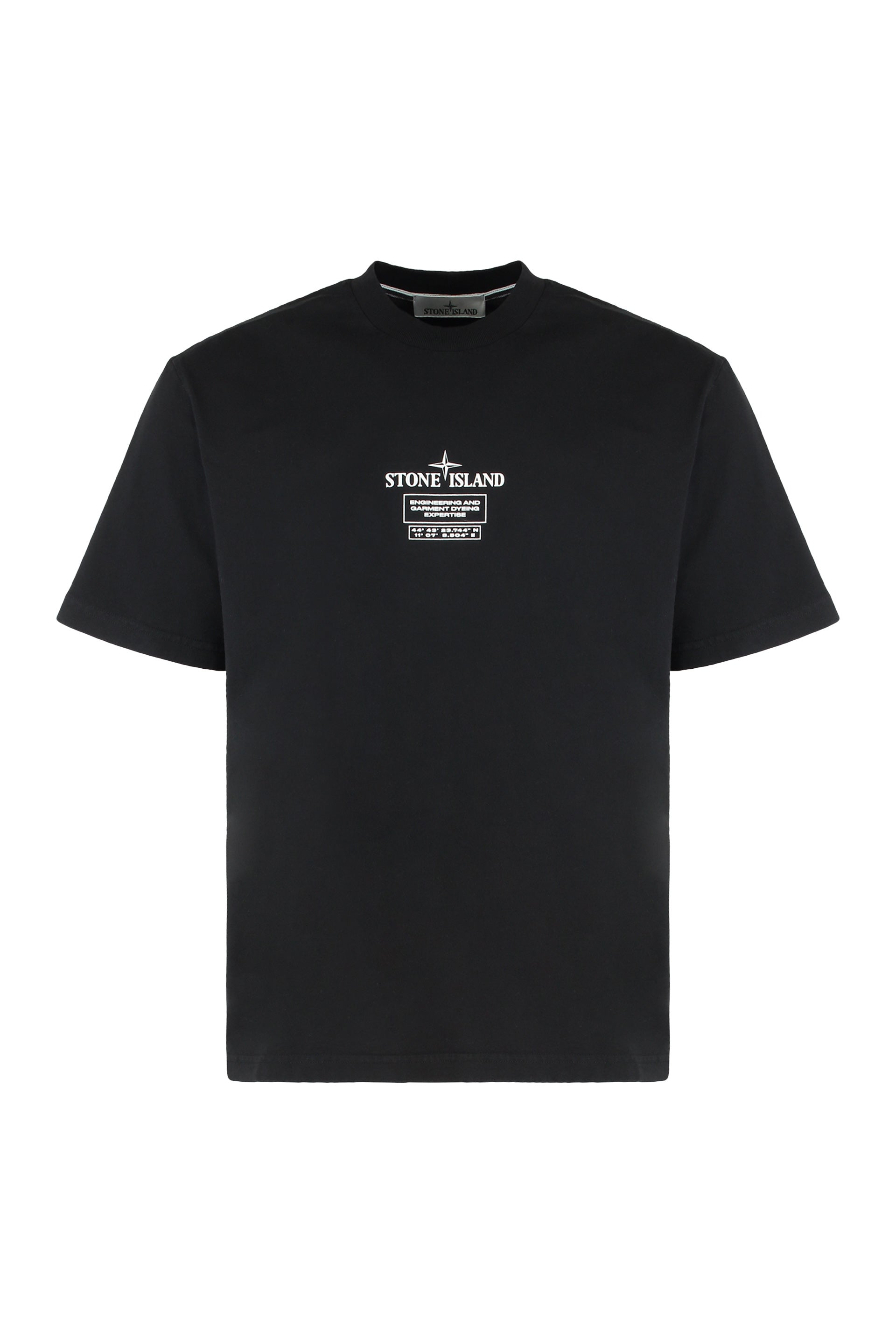 Crew neck t-shirt in cotton jersey