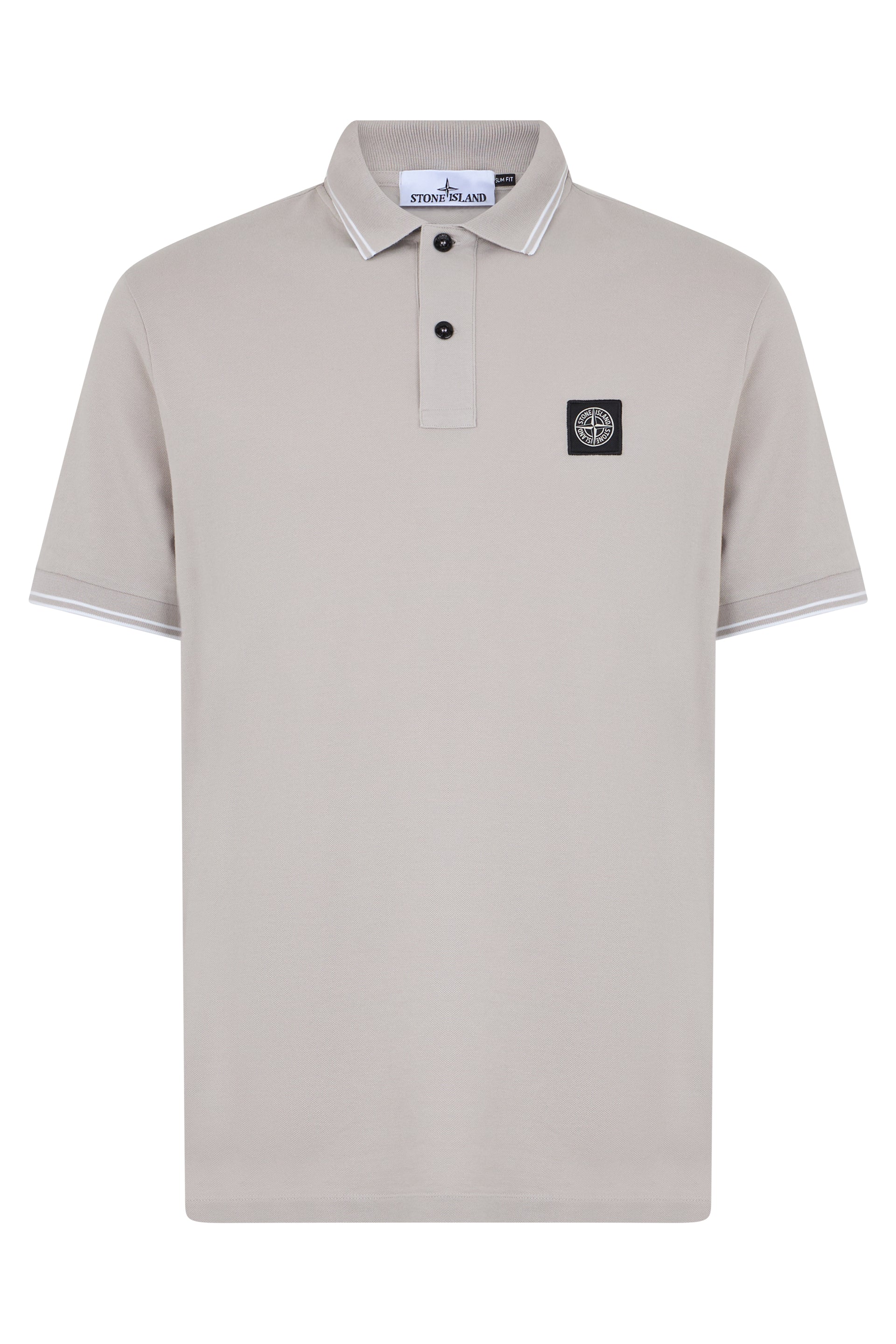 Cotton polo with short sleeves