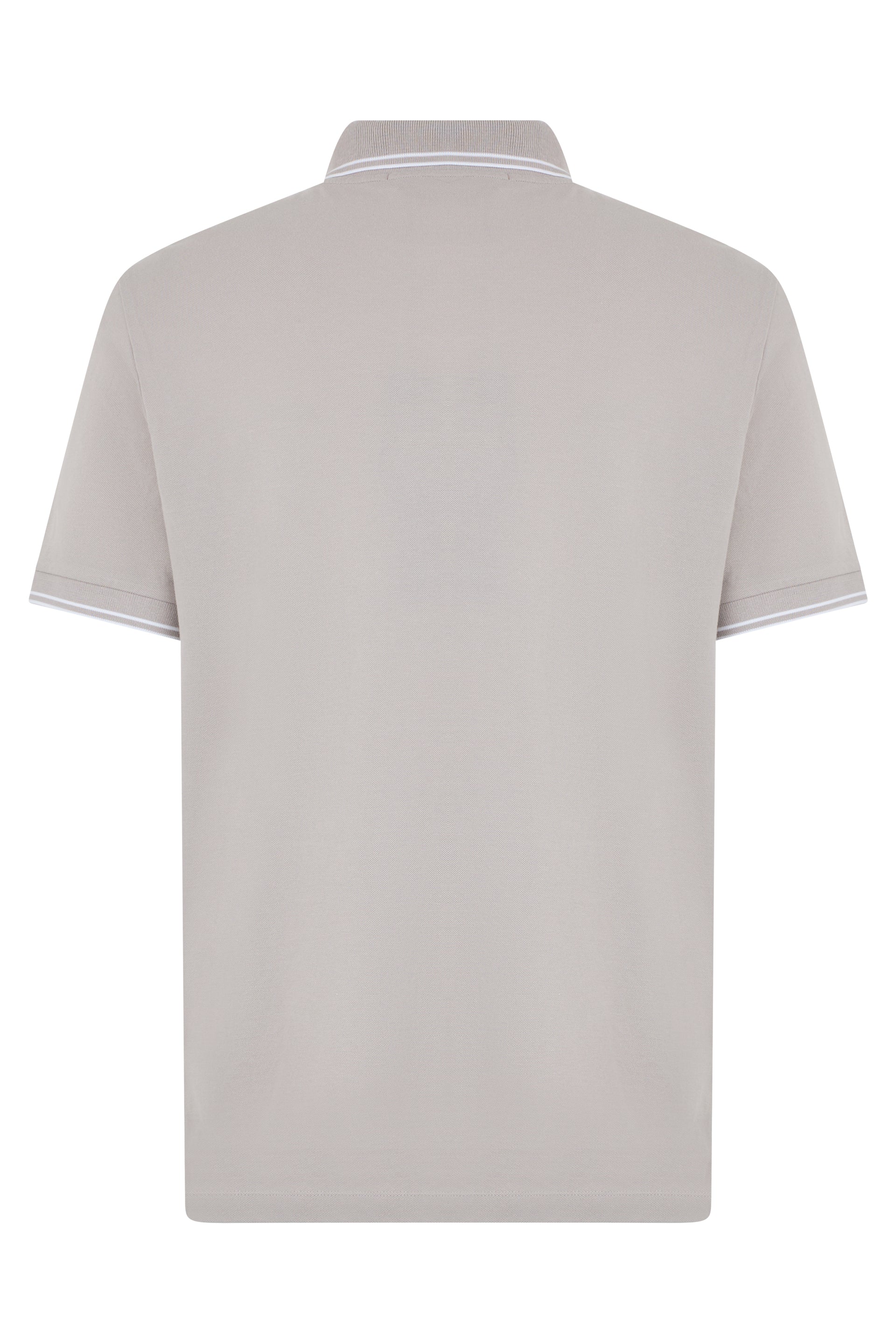 Cotton polo with short sleeves