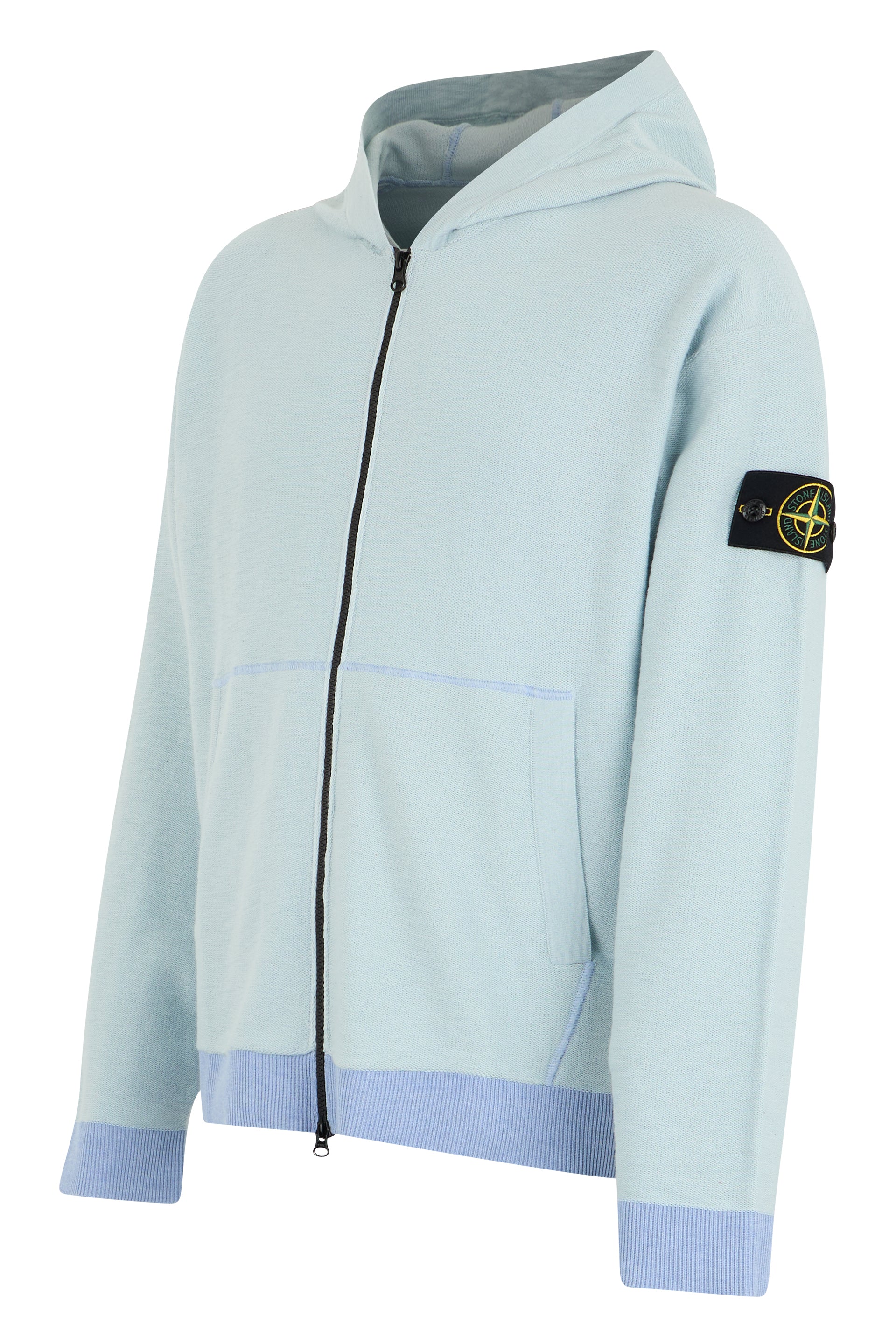 Cotton sweatshirt with zipper