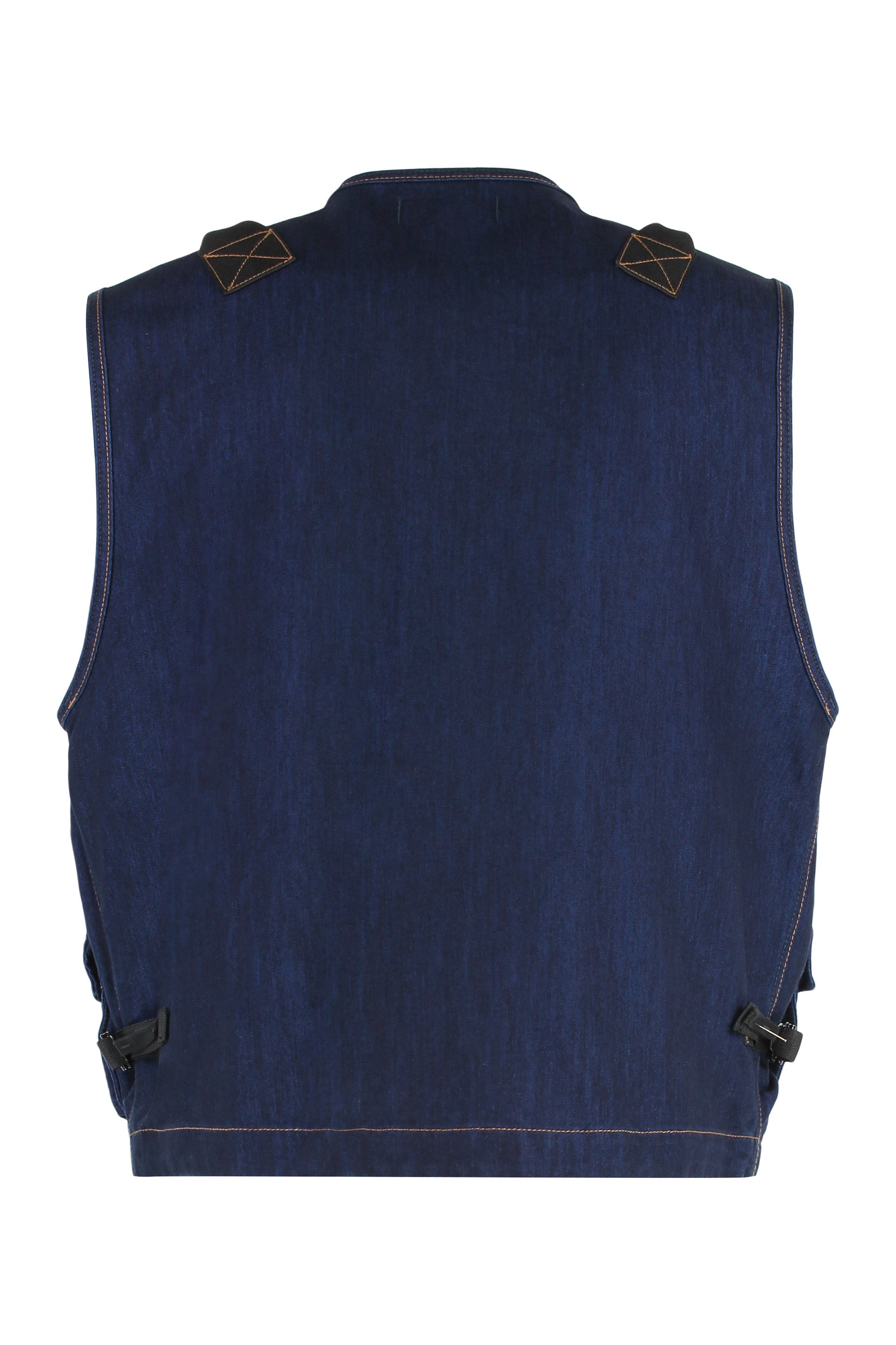 Denim Research - Utility gilet in denim