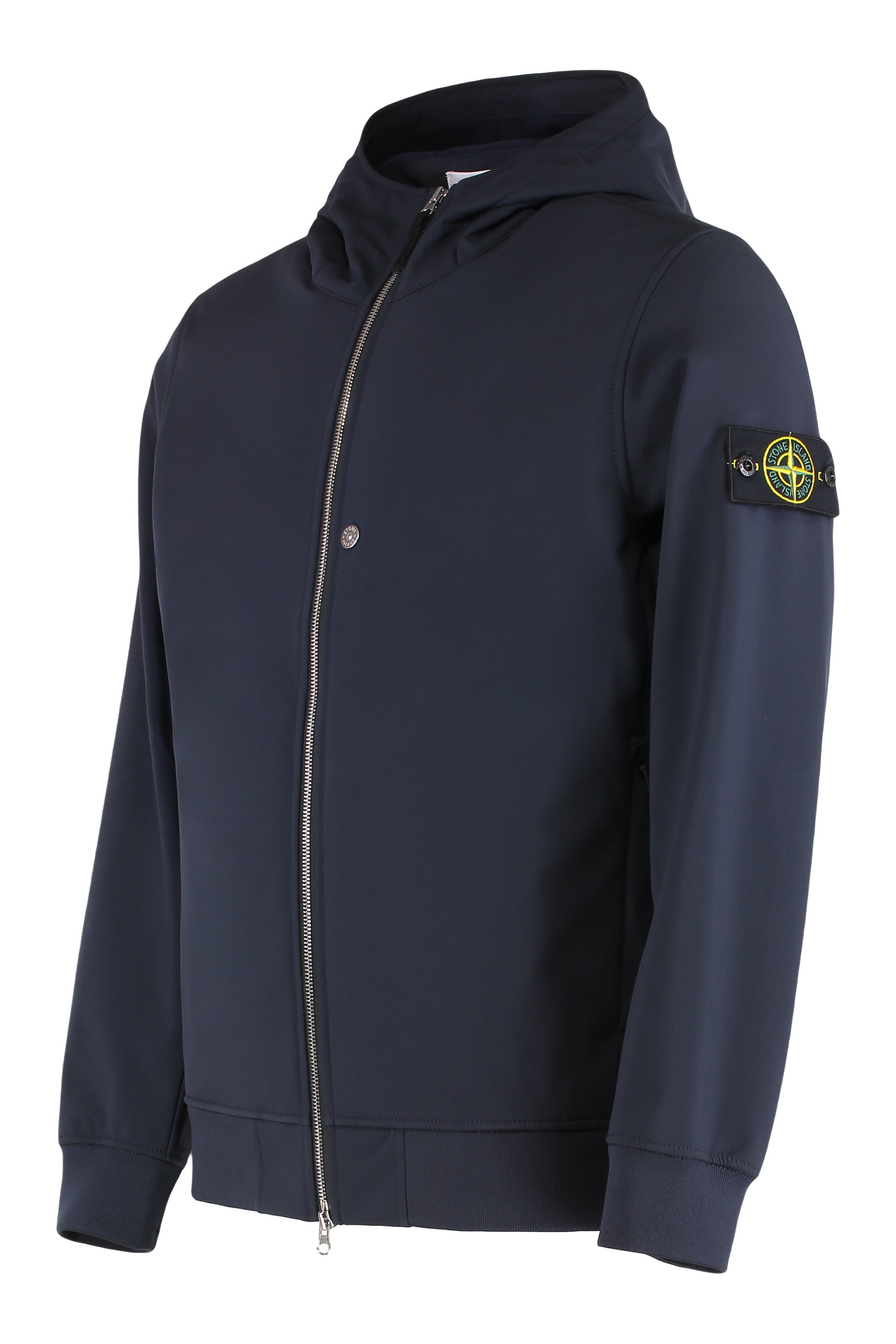 Hooded jacket in technical fabric