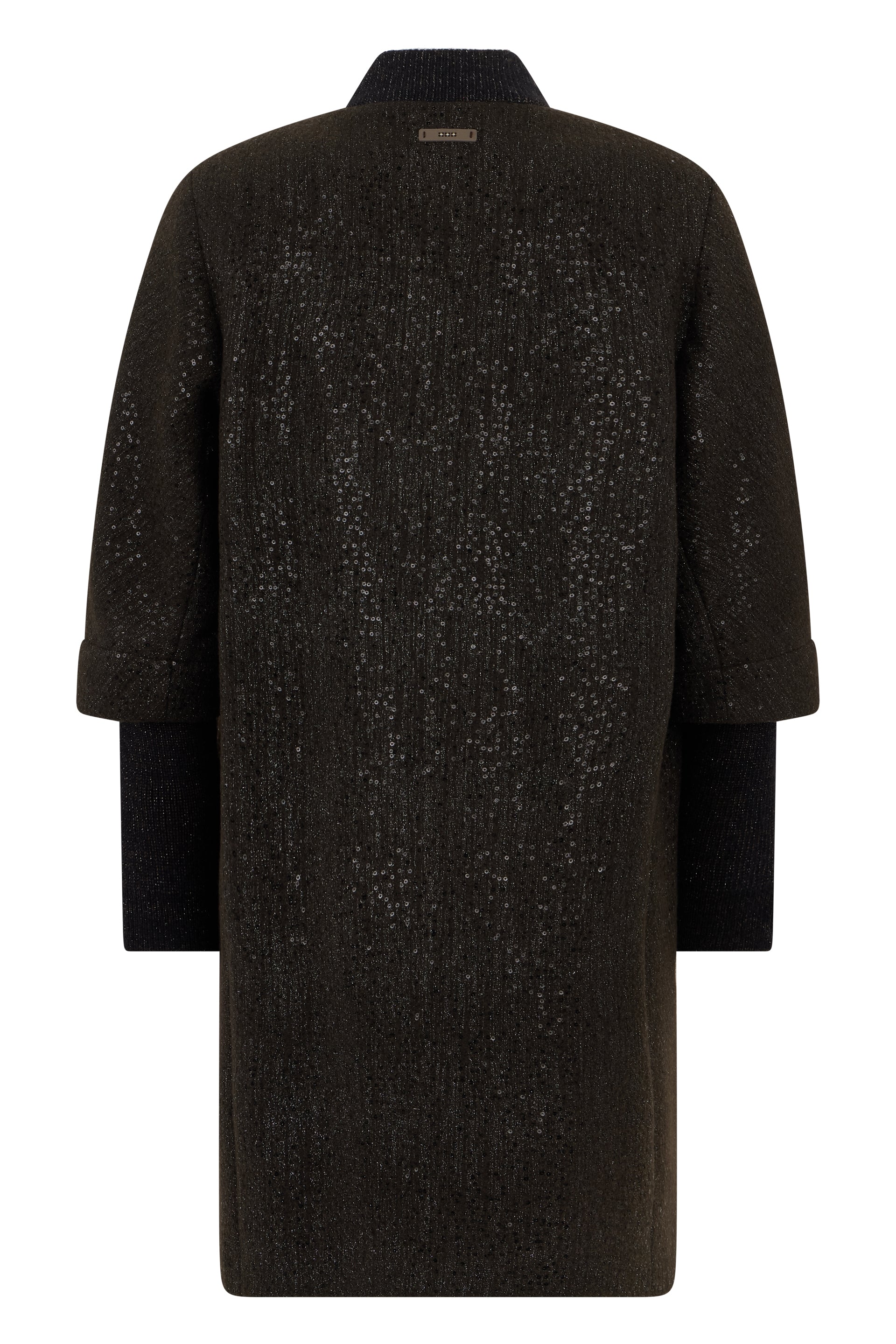 Lightweight long coat with a zip in an elegant and refined design.
