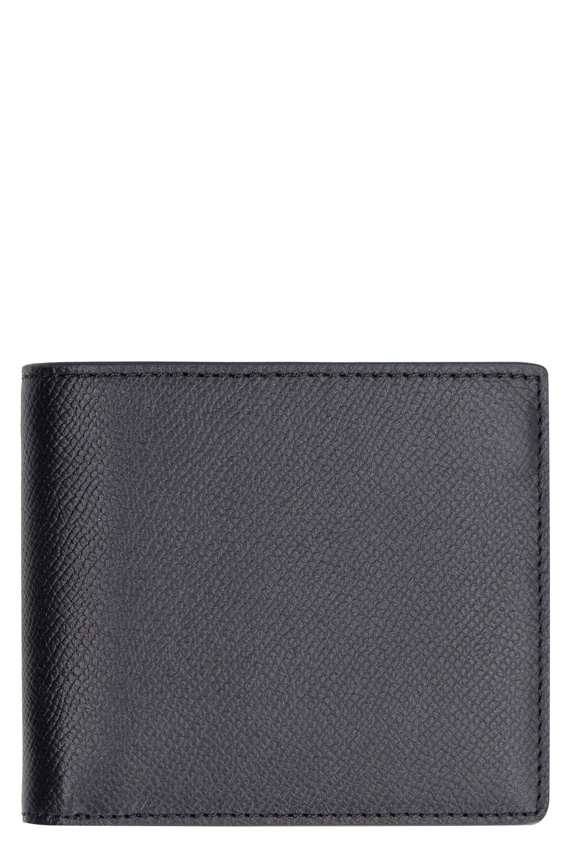 Leather flap-over wallet