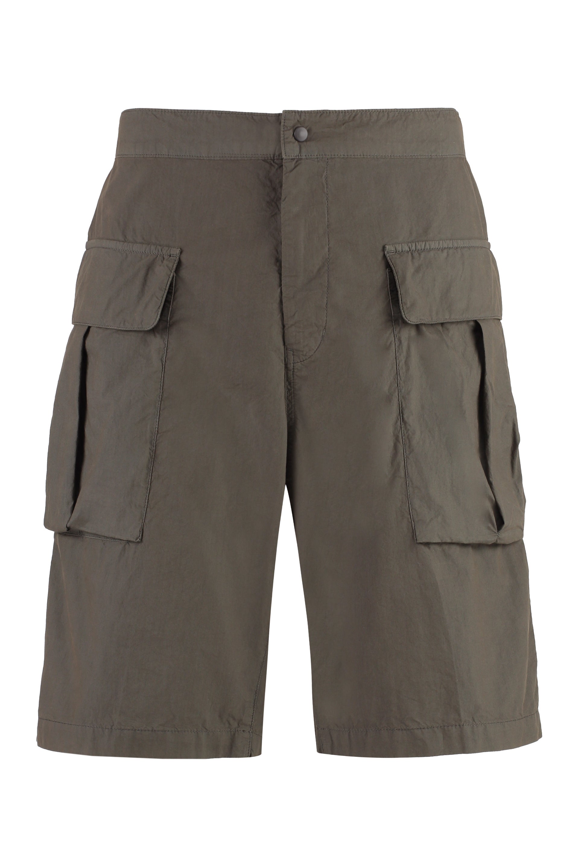 Cotton cargo bermuda shorts