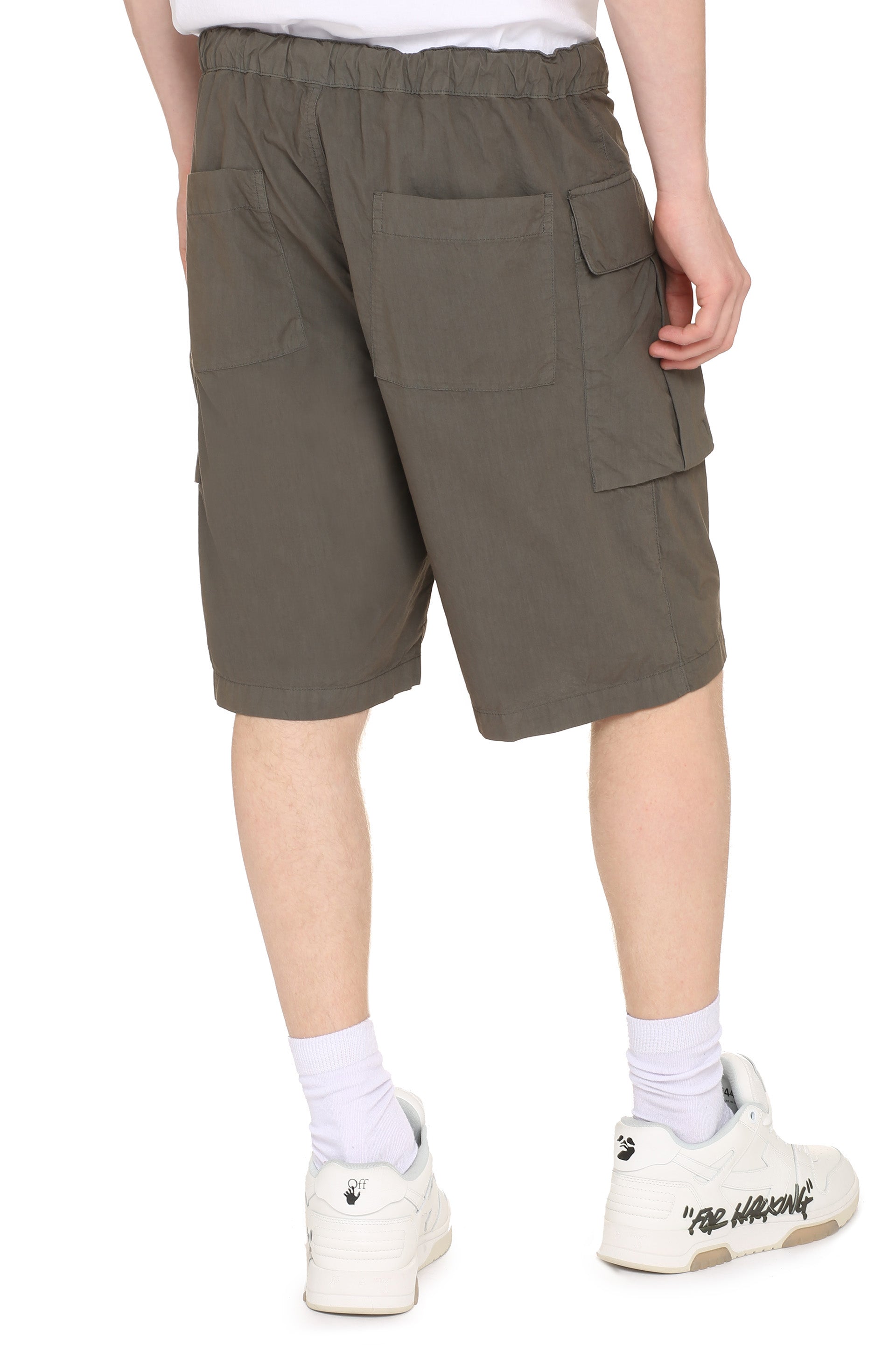 Cotton cargo bermuda shorts