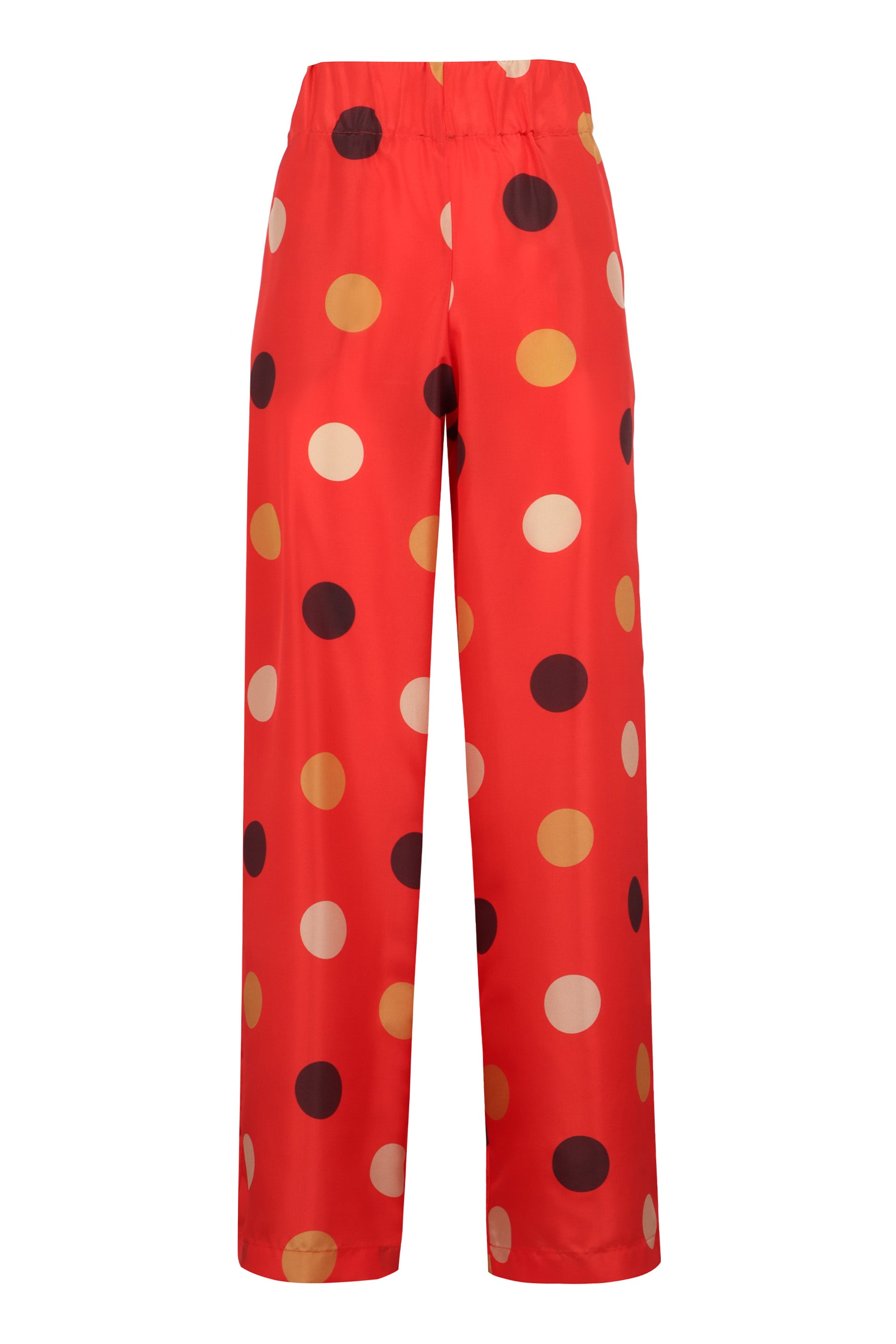 Printed silk pants