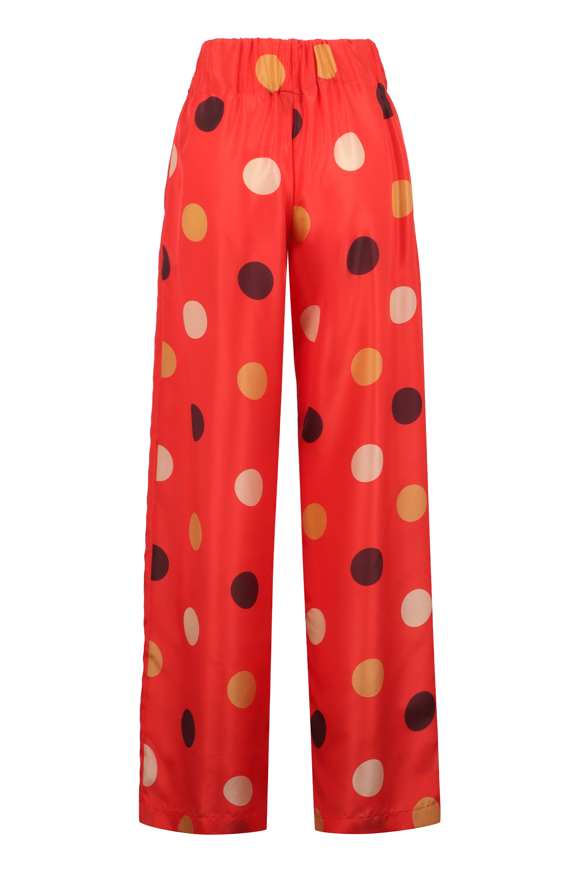 Printed silk pants