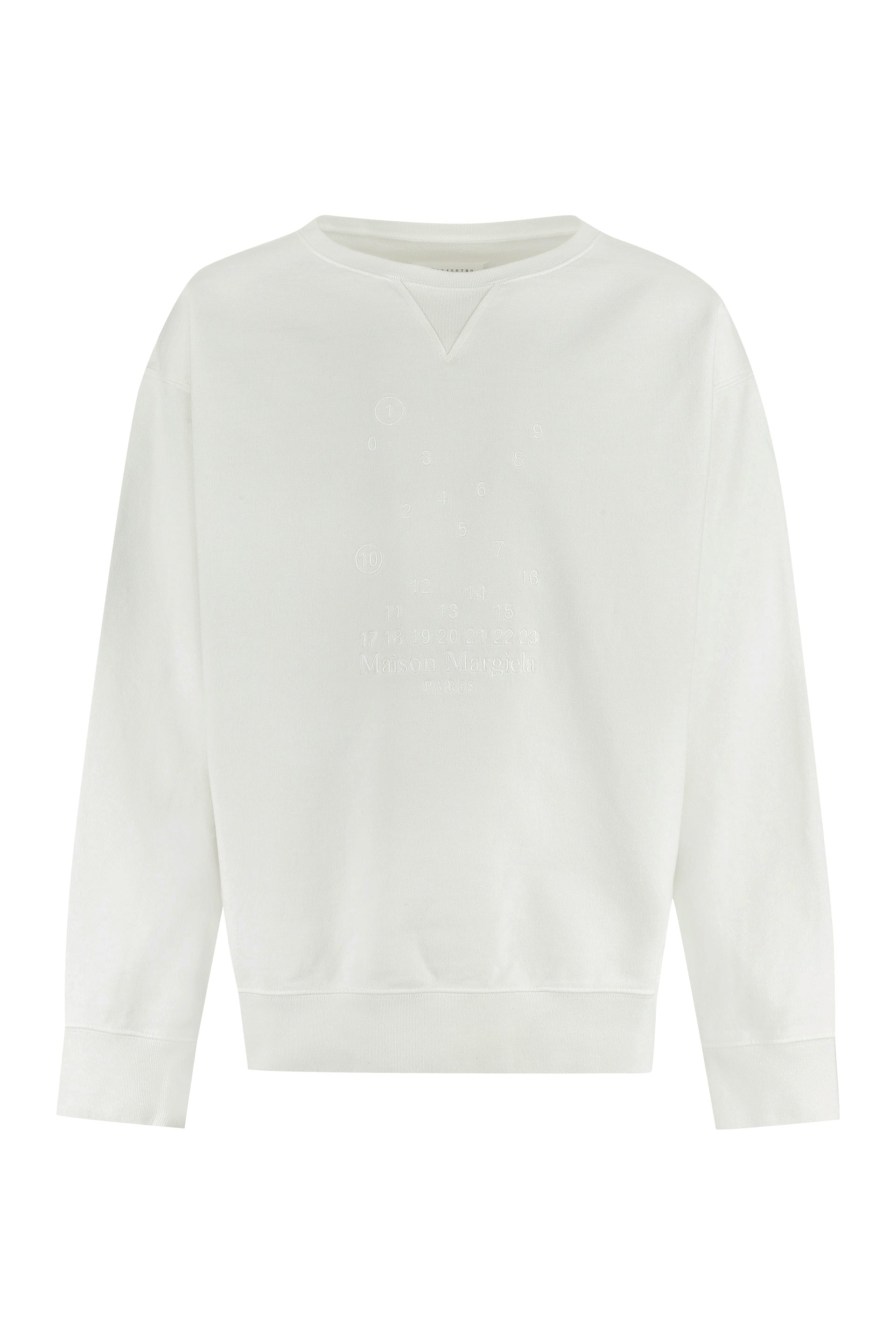 Cotton crew-neck sweatshirt