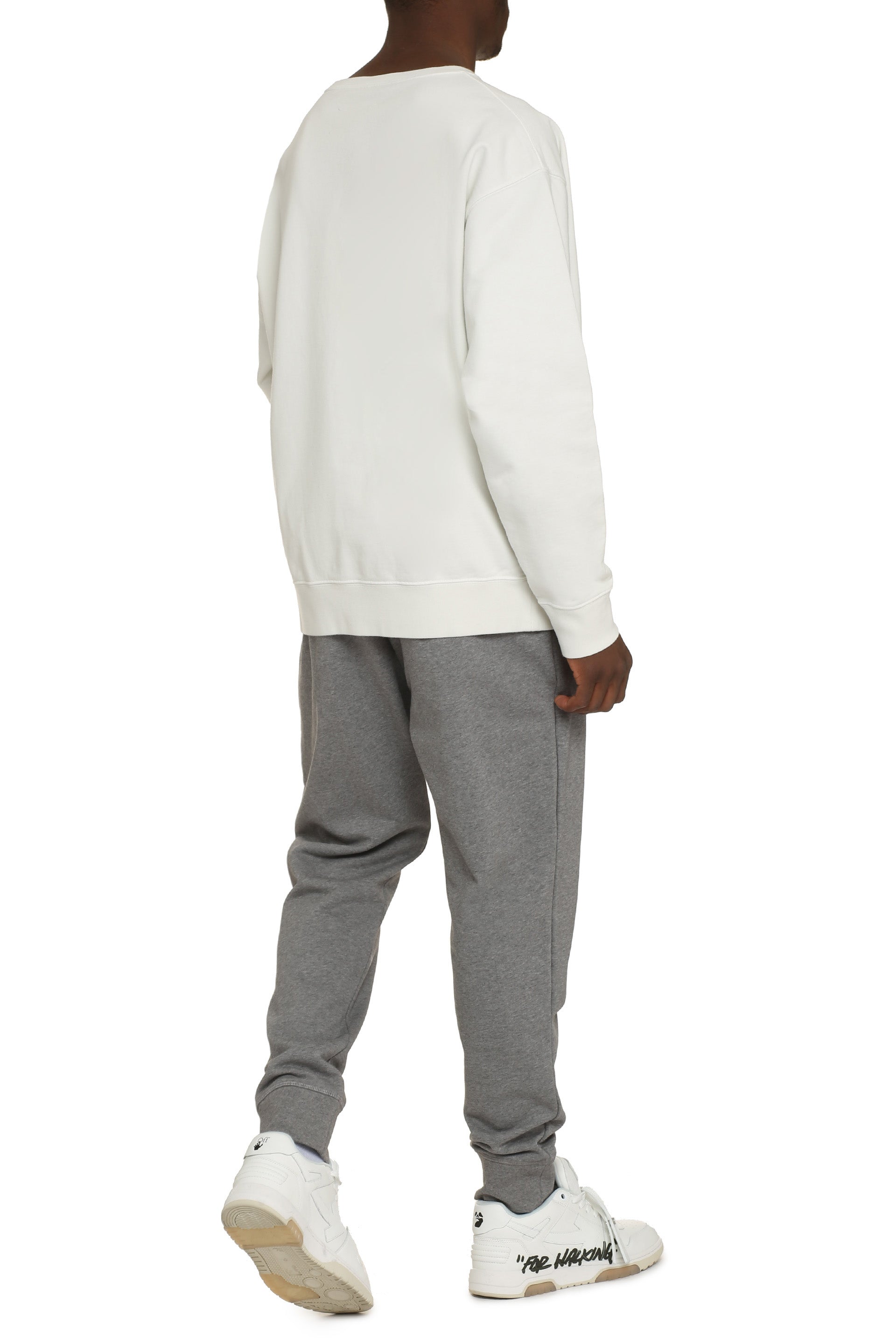 Cotton crew-neck sweatshirt