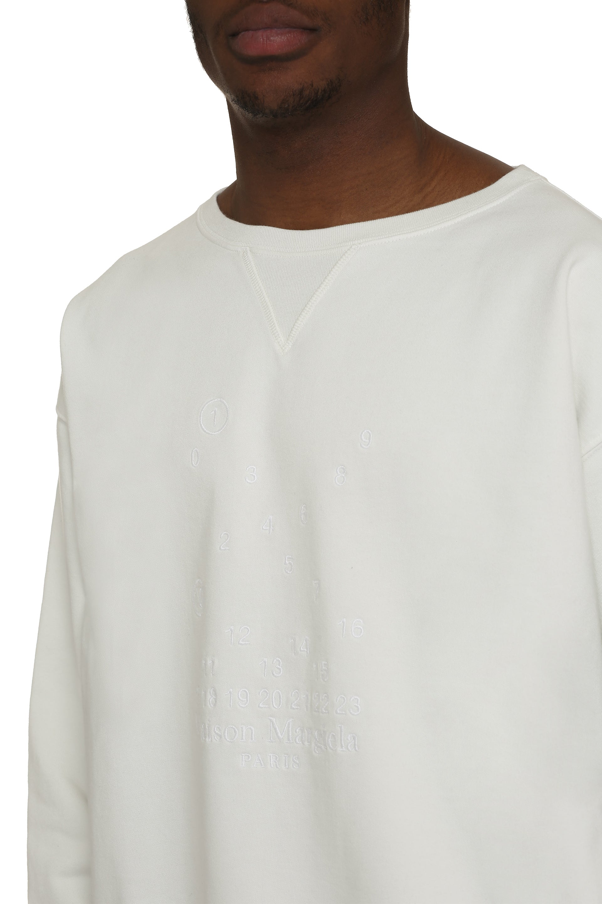 Cotton crew-neck sweatshirt