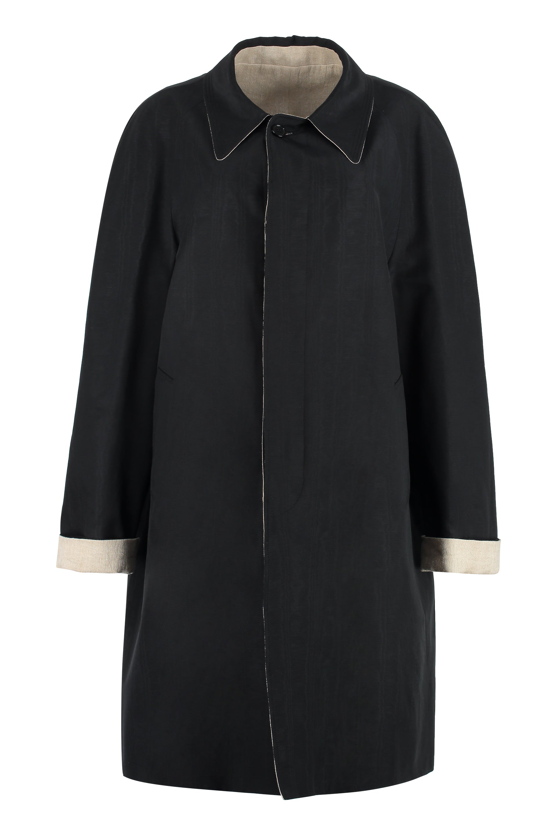 Reversible trench-coat