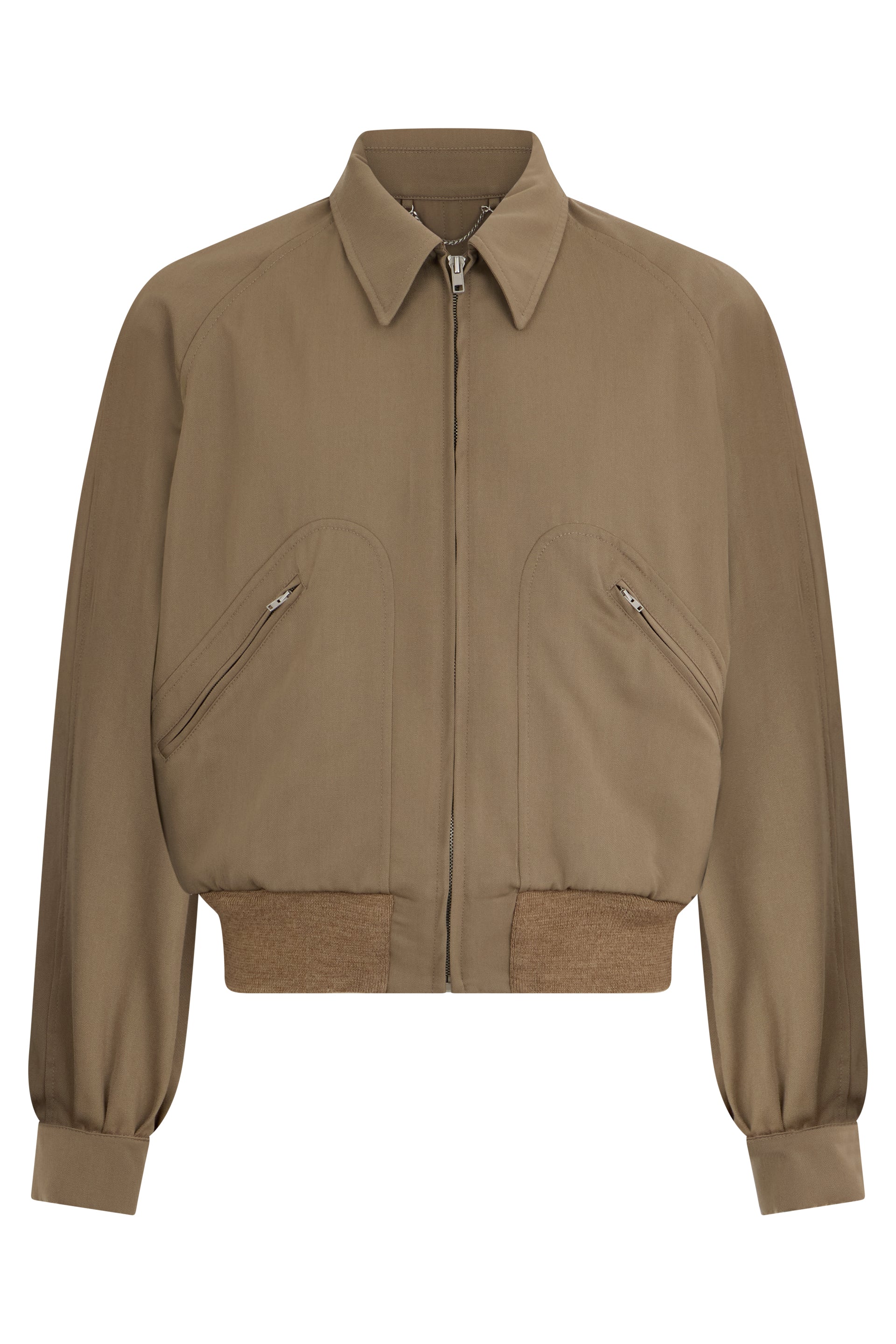 Wool bomber jacket