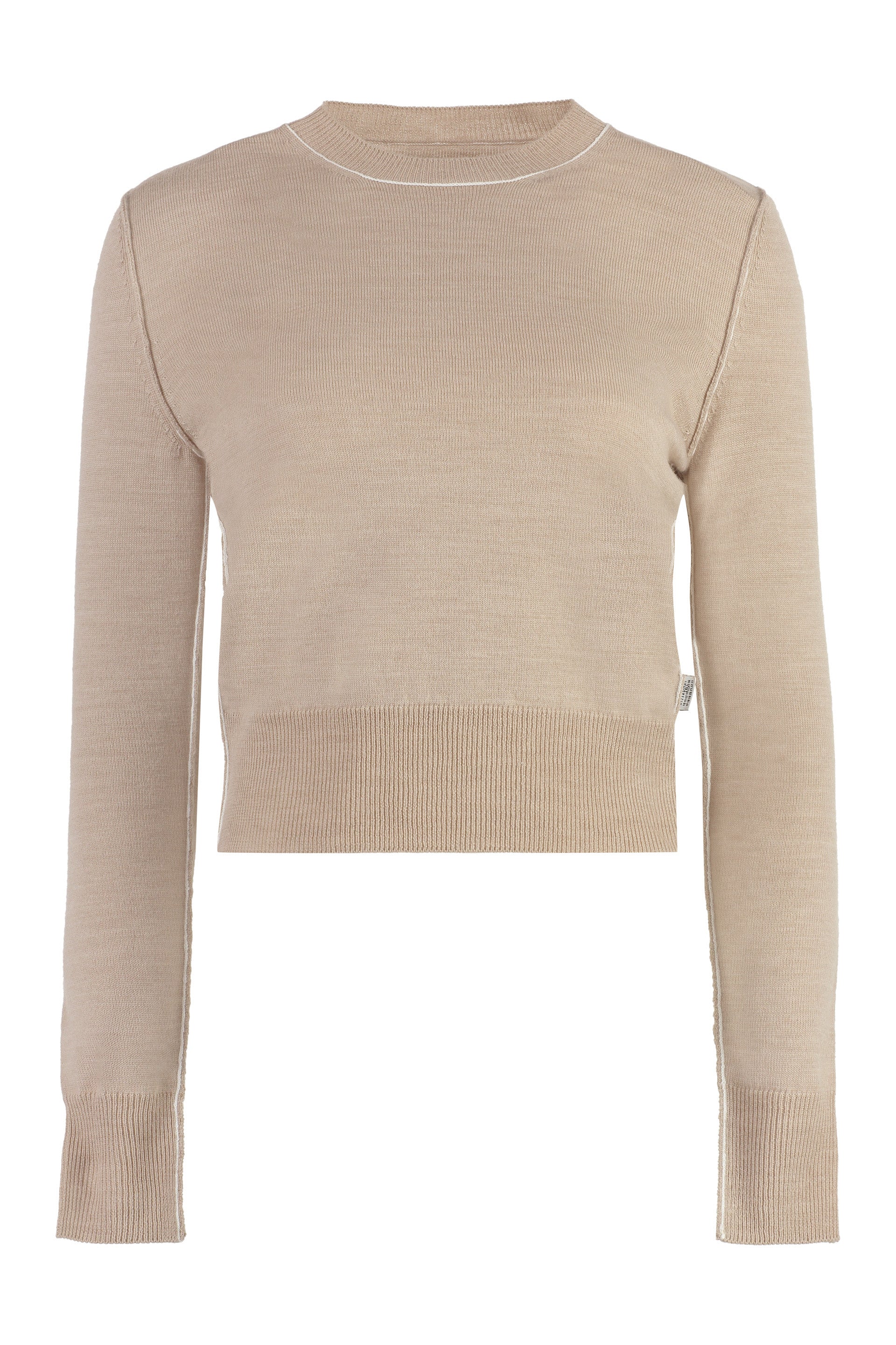 Wool-blend crew-neck sweater