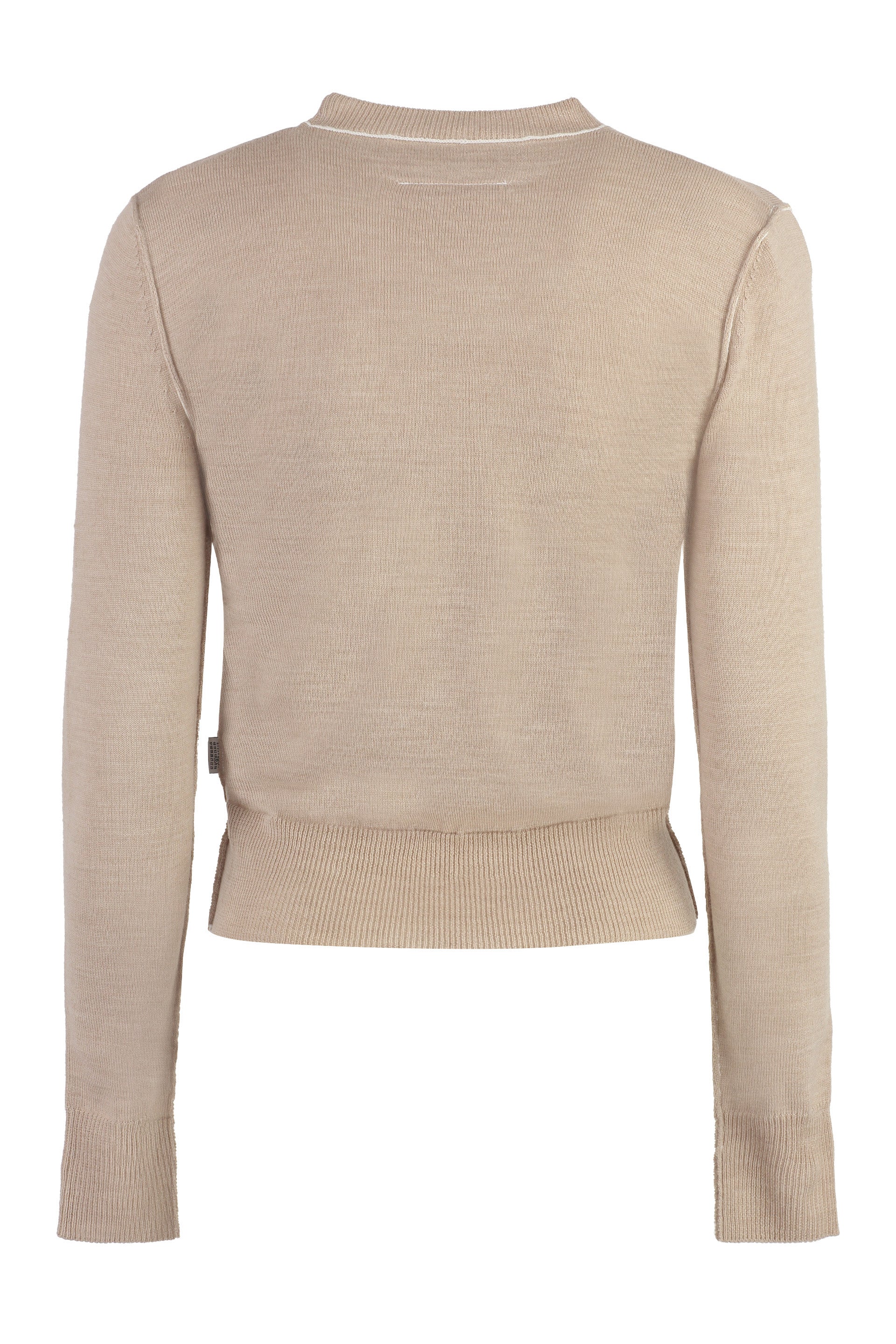 Wool-blend crew-neck sweater