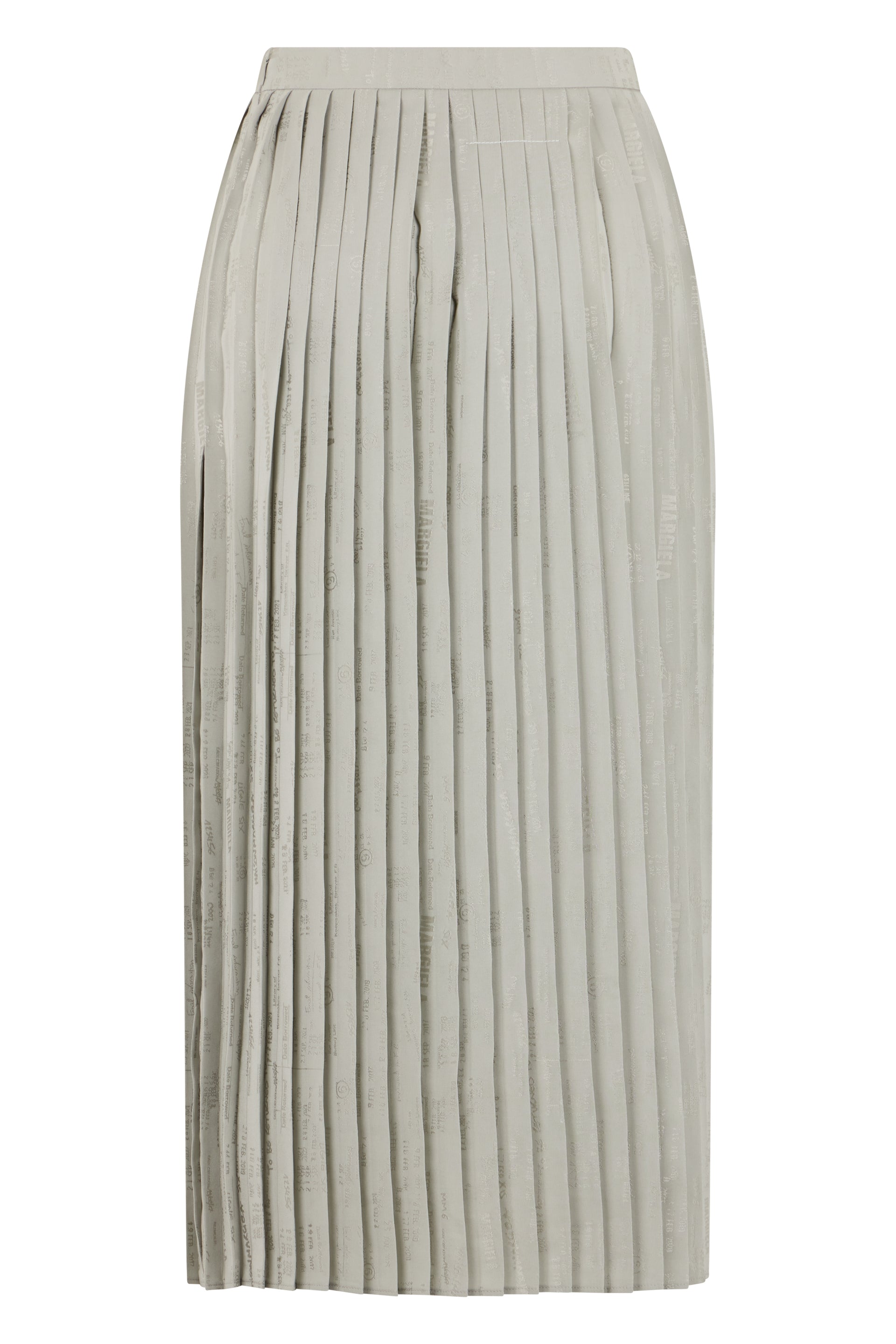 Pleated midi skirt in a blend of acetate and viscose