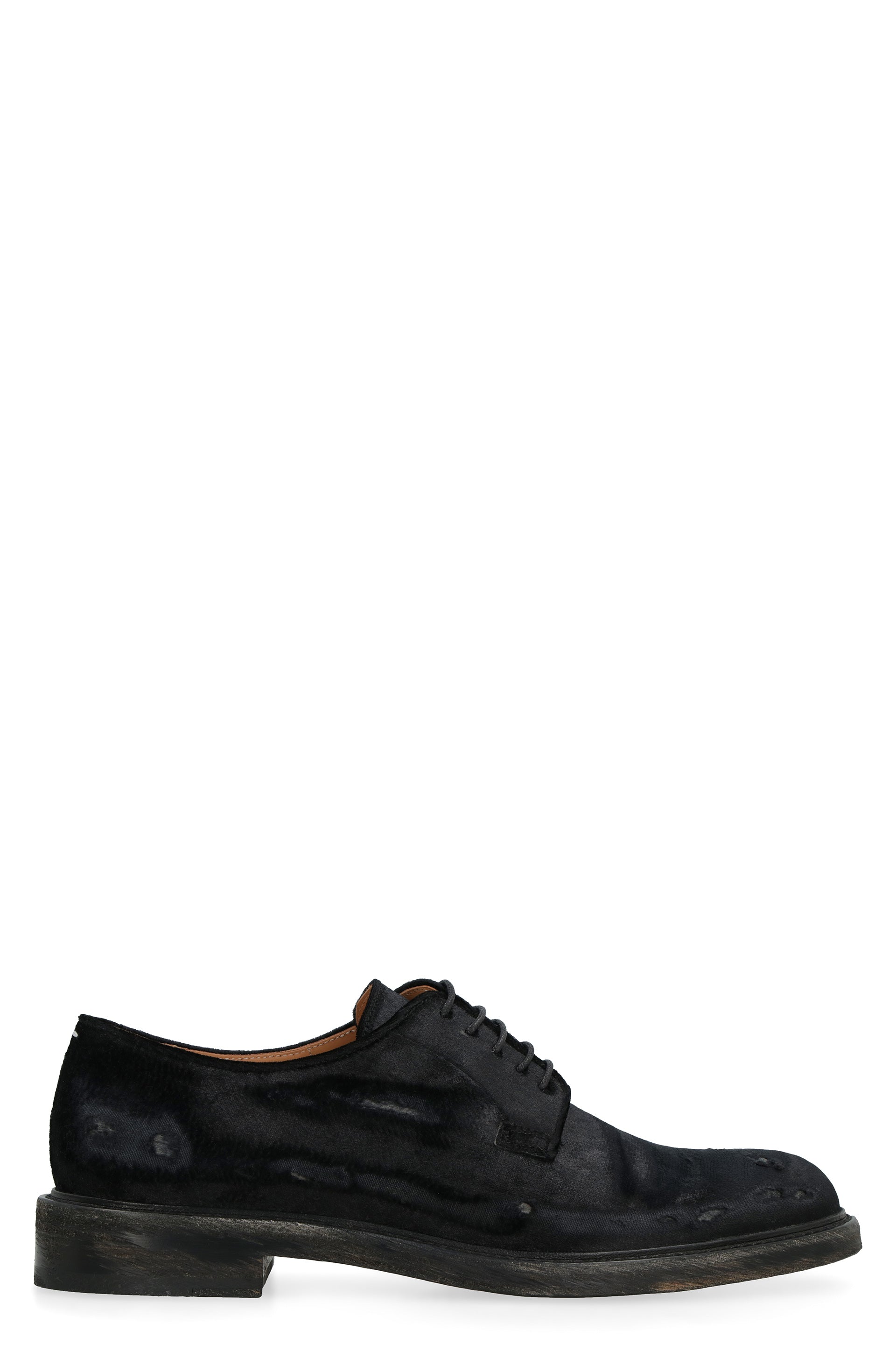 Chenille lace up shoes