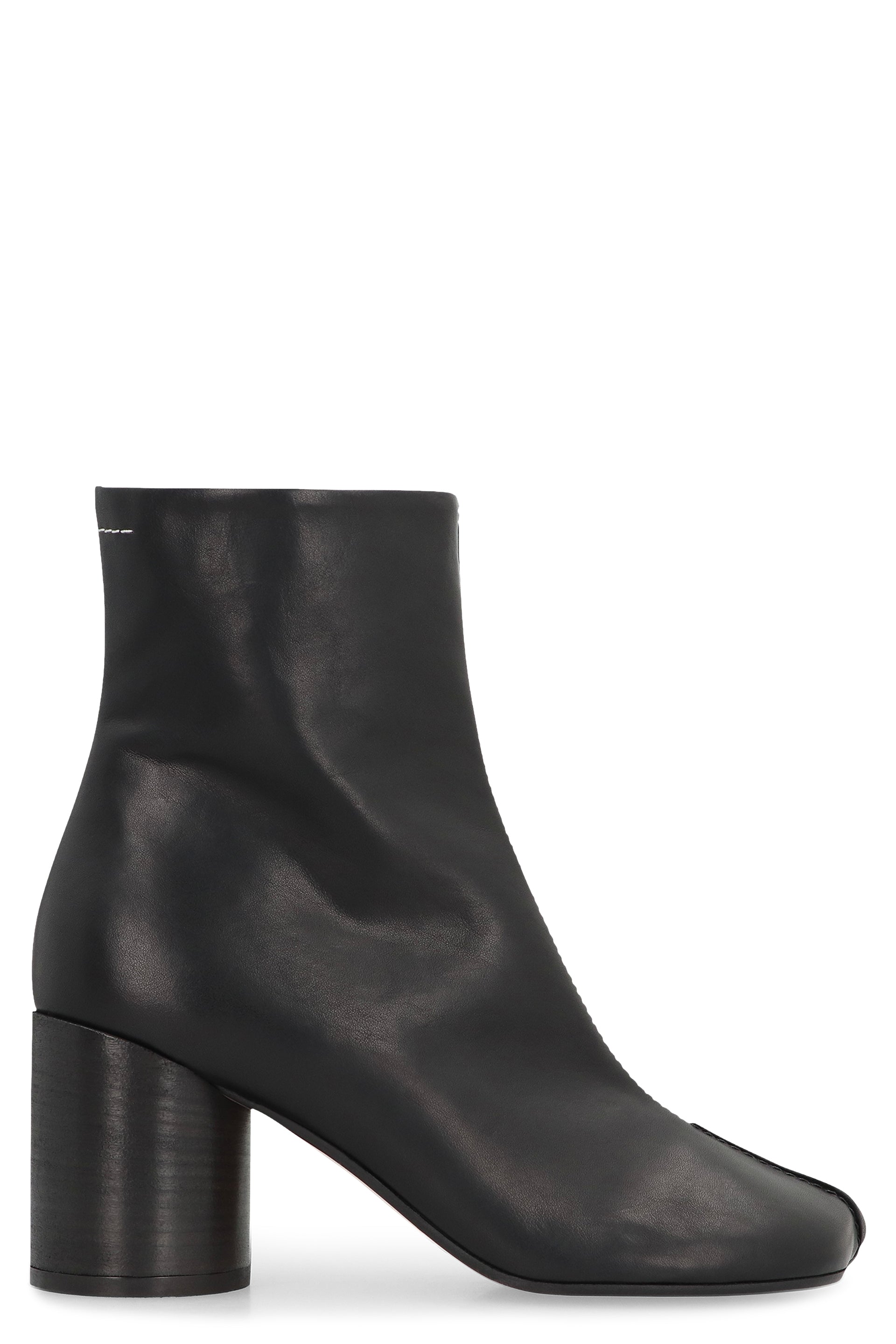 Leather ankle boots
