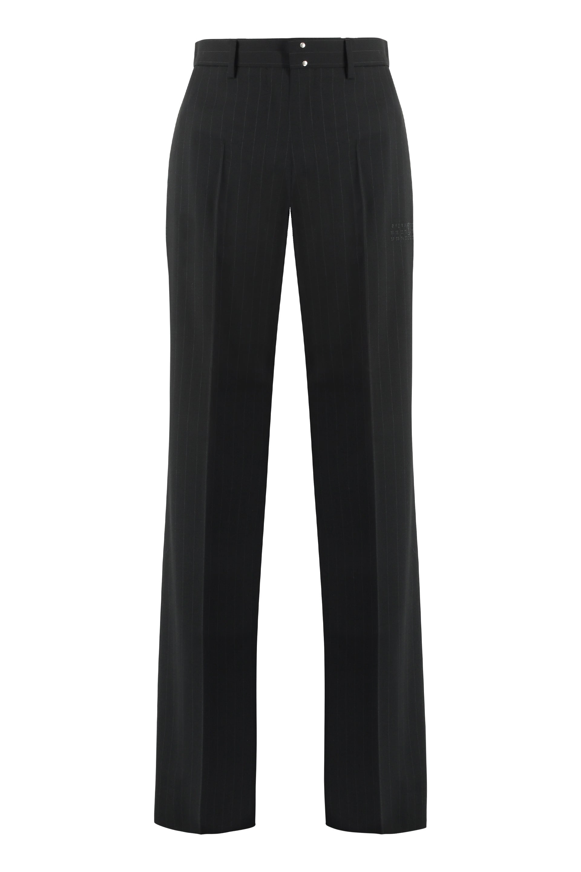 Wool blend trousers