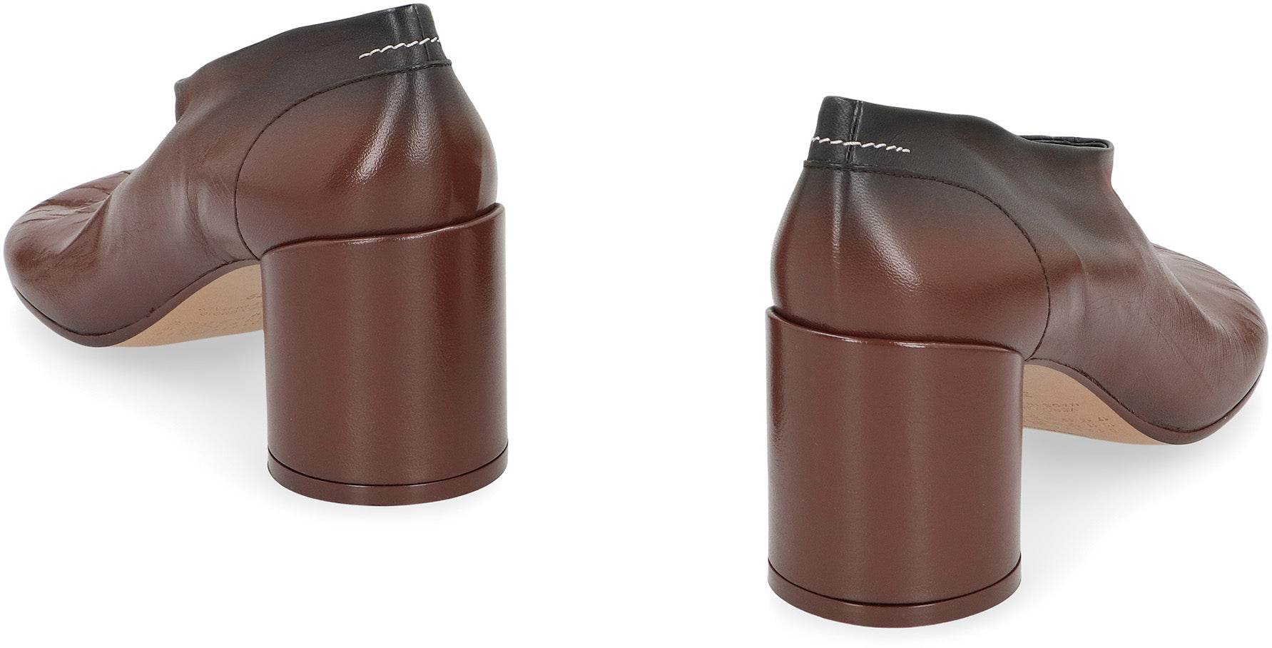 Décolleté Tabi in leather