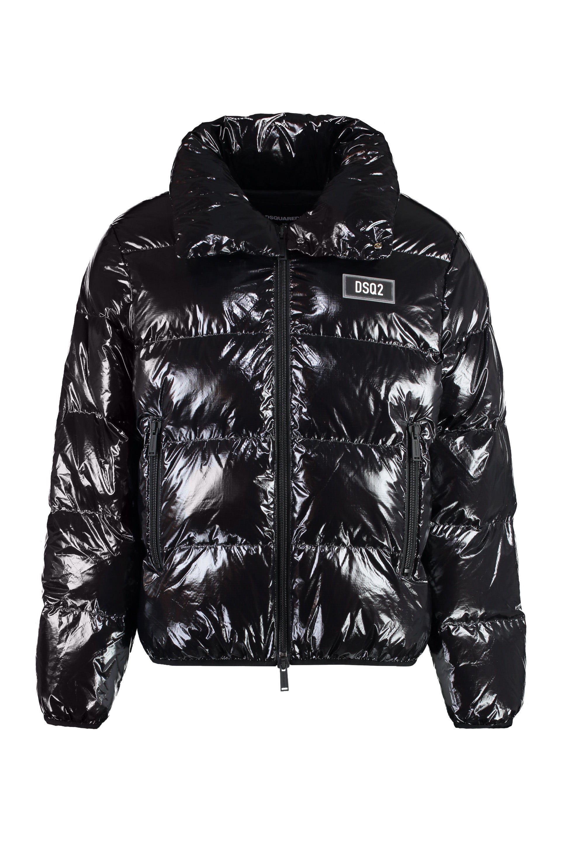 Glossy nylon down jacket