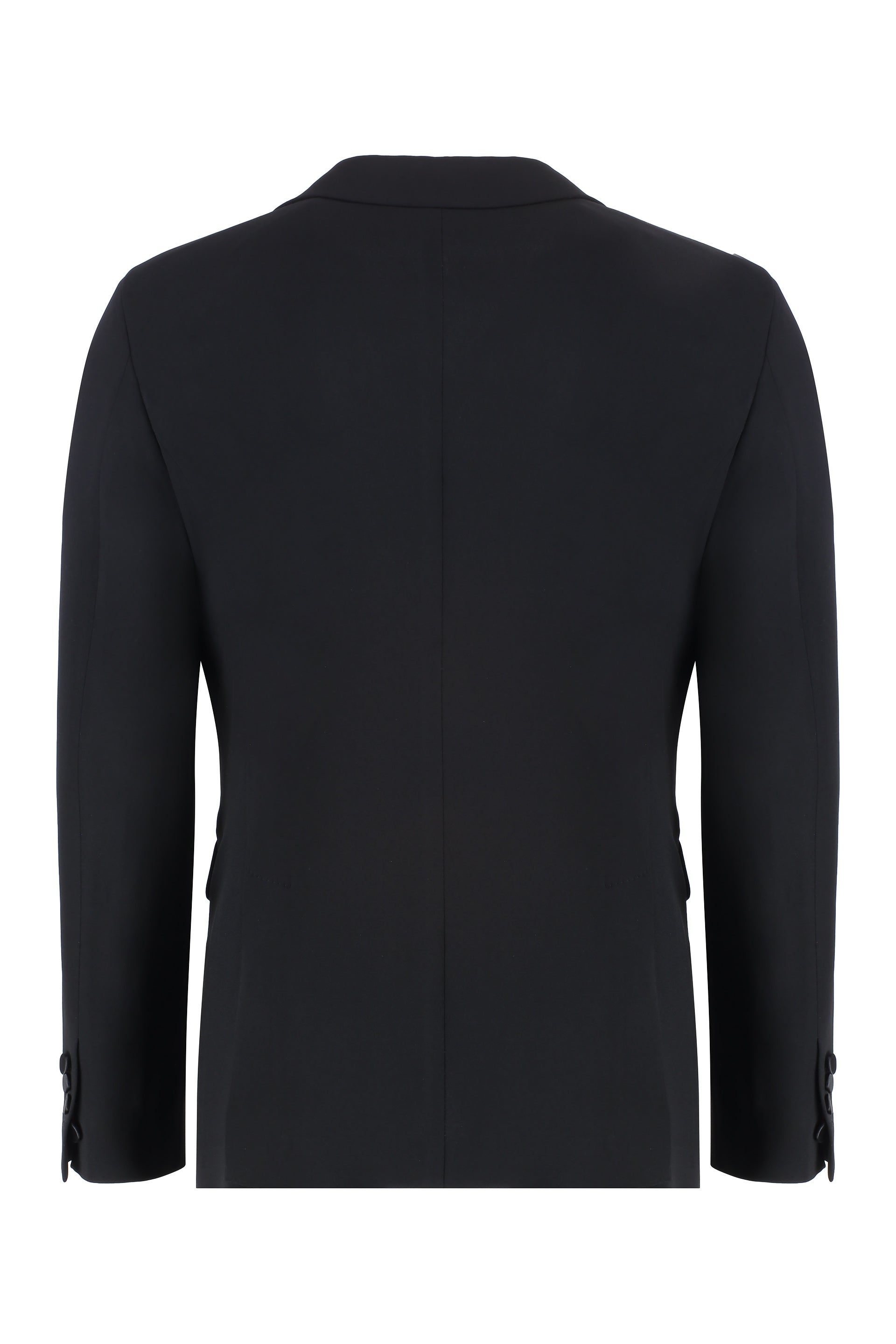 Miami Virgin wool two-pieces suit with satin lapels