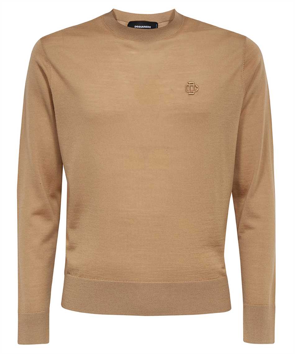 Virgin wool crew-neck sweater