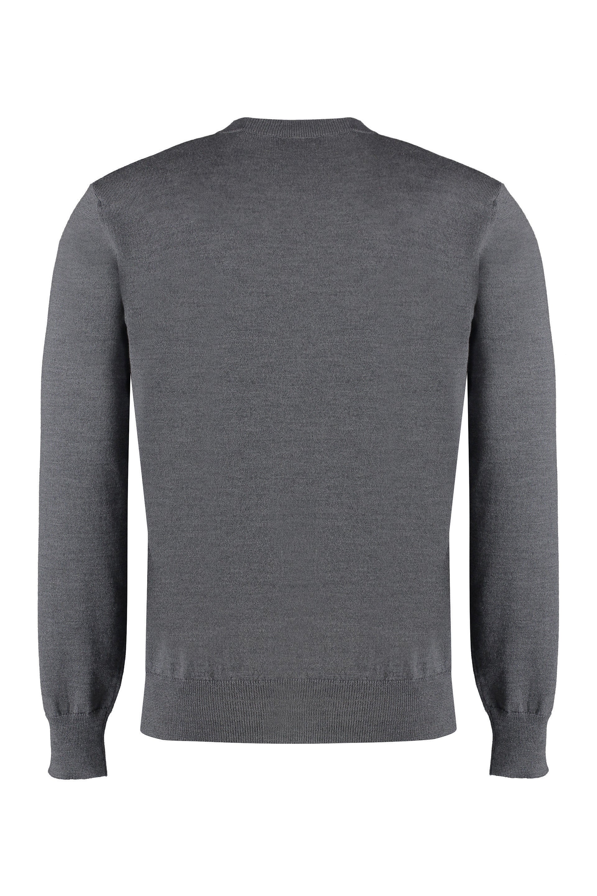 Crew-neck wool sweater