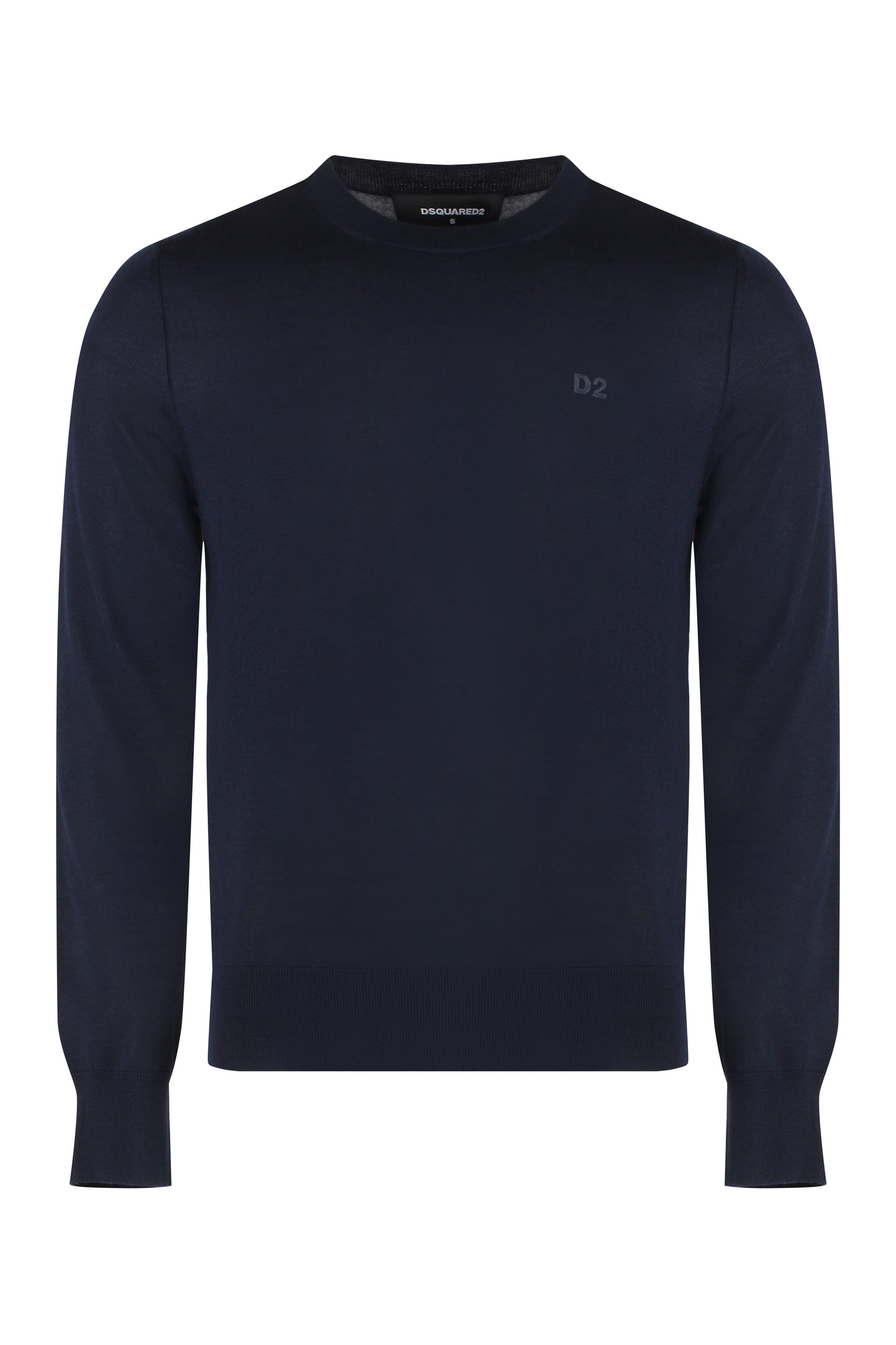 Crew-neck wool sweater