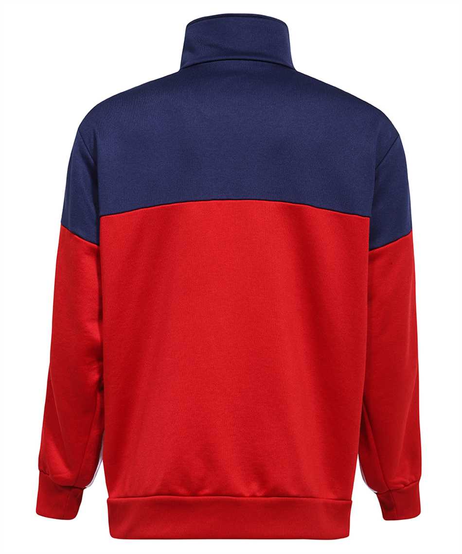 Full zip sweatshirt with side stripes