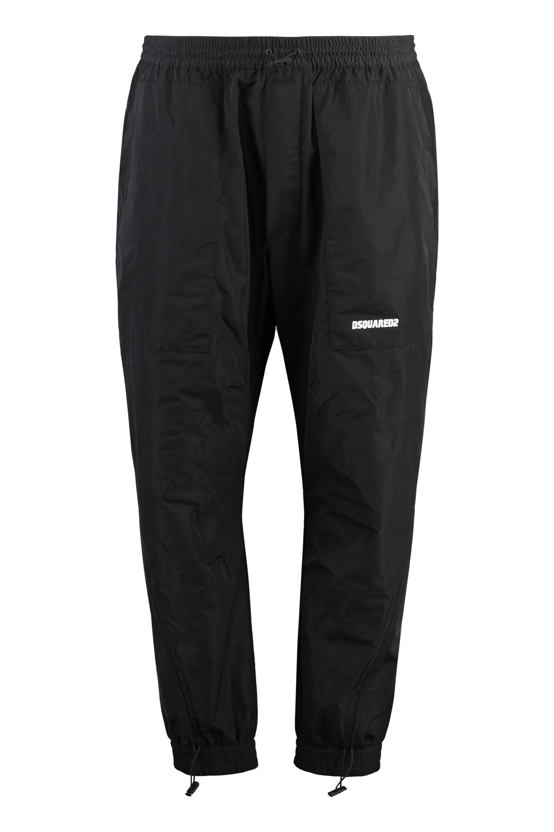 Techno fabric track pants