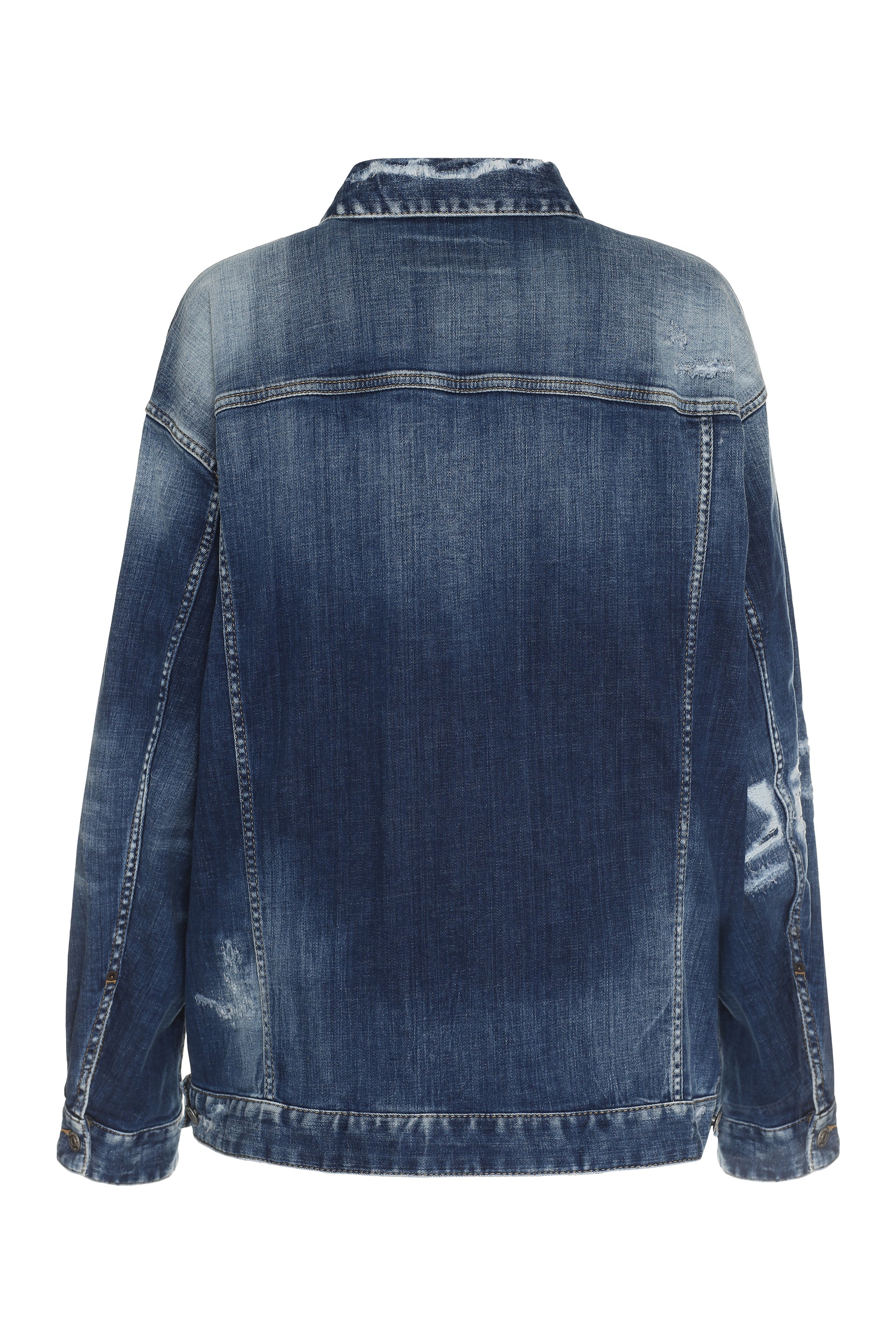 Destroyed denim jacket