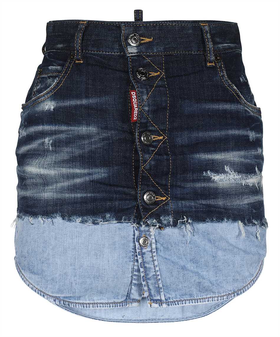 Denim mini skirt