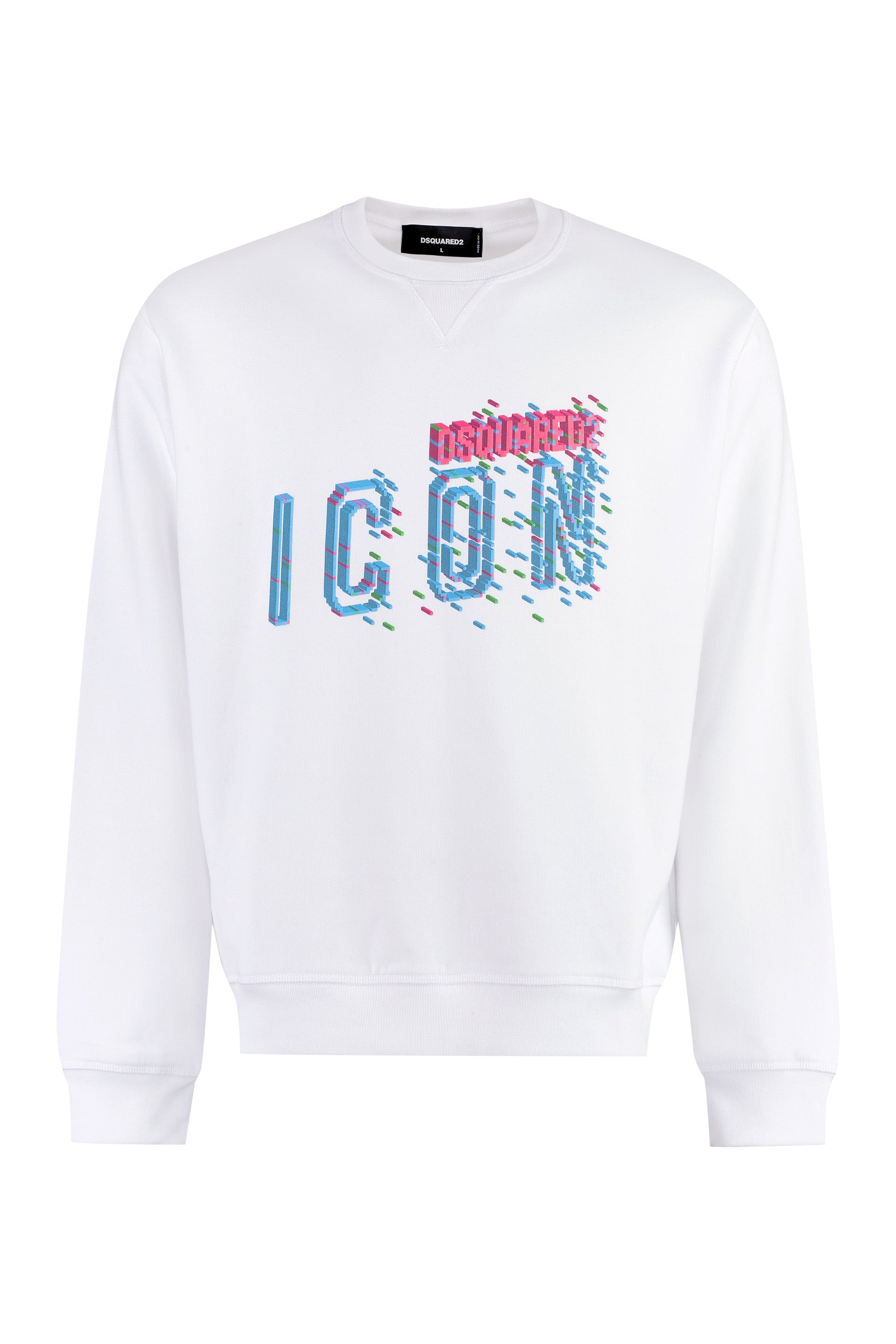 Printed cotton sweatshirt