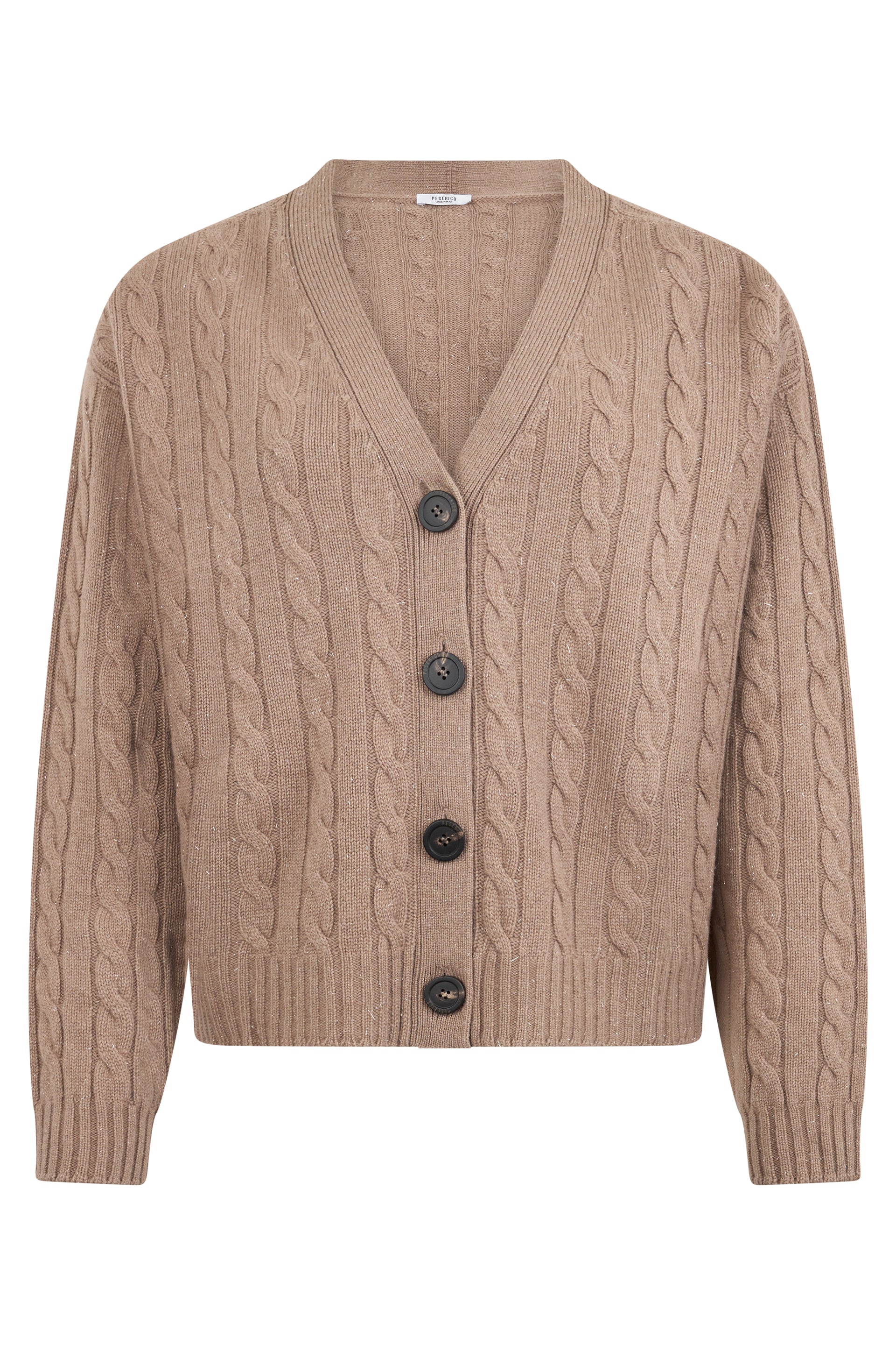 Cardigan in soft fabric with a casual design.
