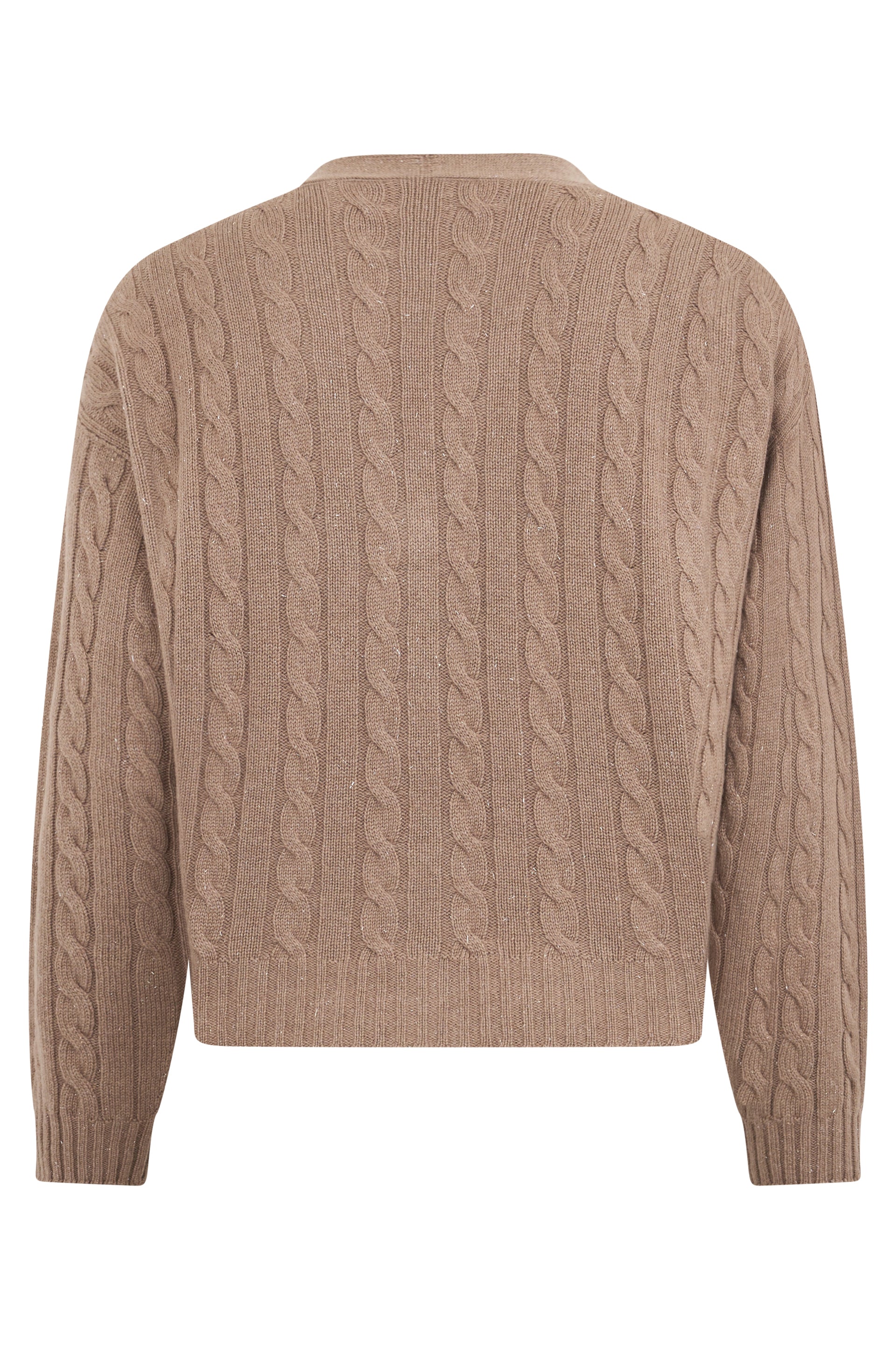 Cardigan in soft fabric with a casual design.