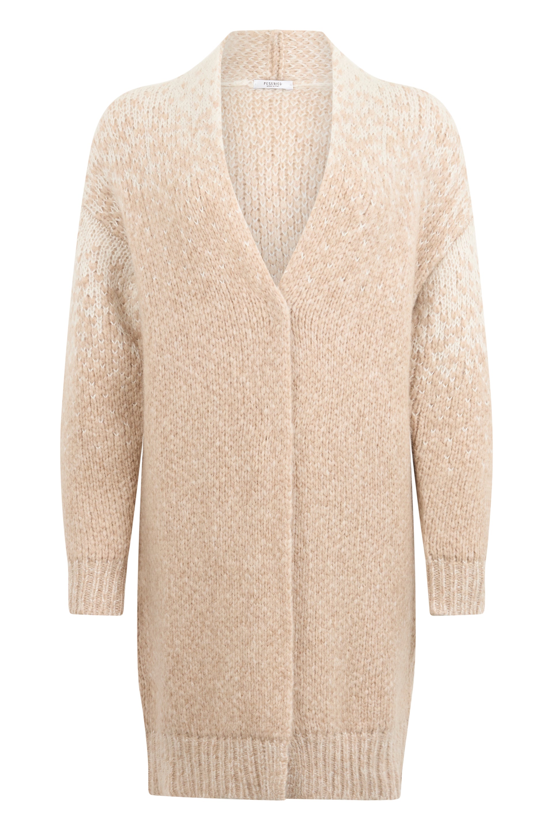 Elegant cardigan in neutral tones with a minimal and versatile design.