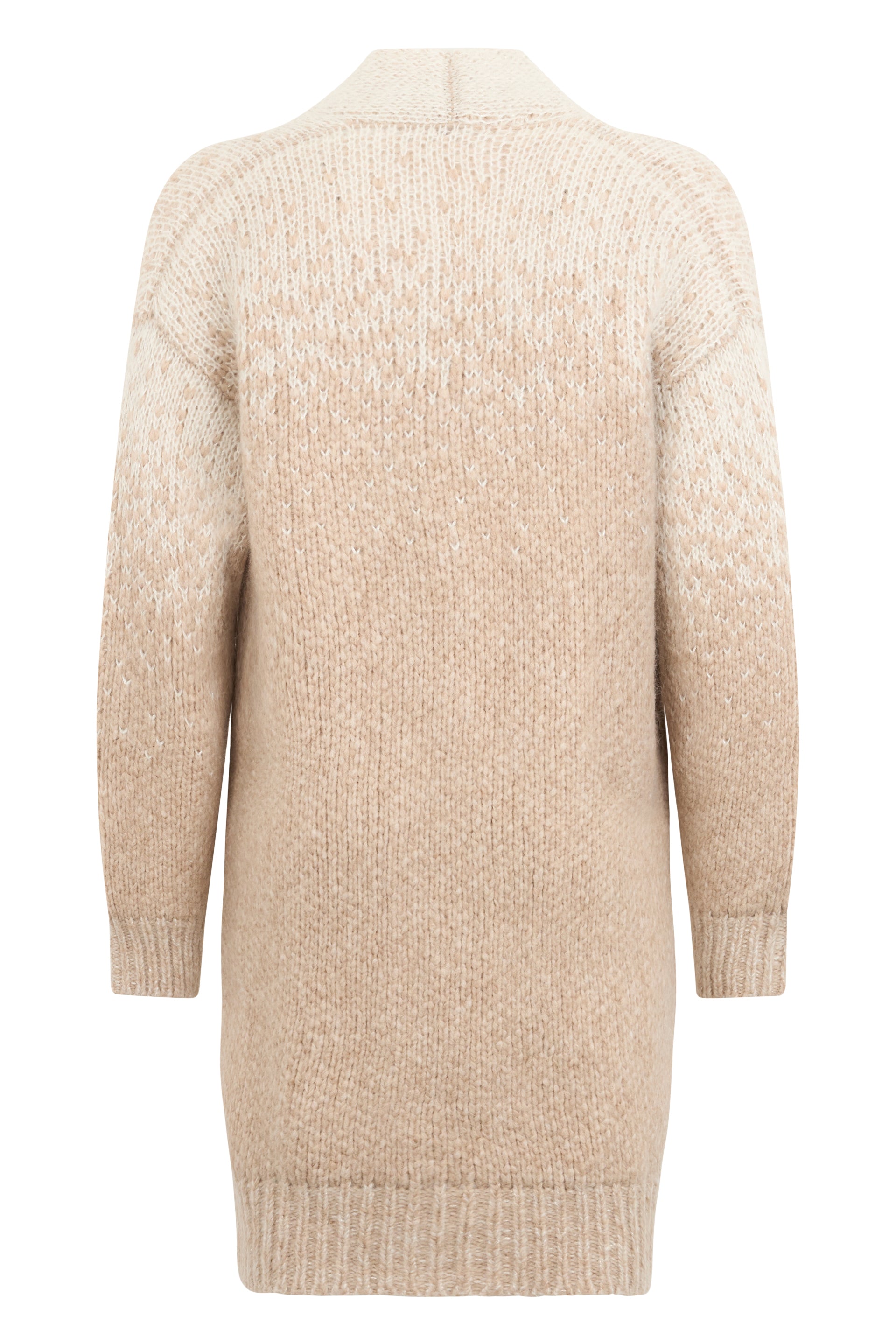 Elegant cardigan in neutral tones with a minimal and versatile design.