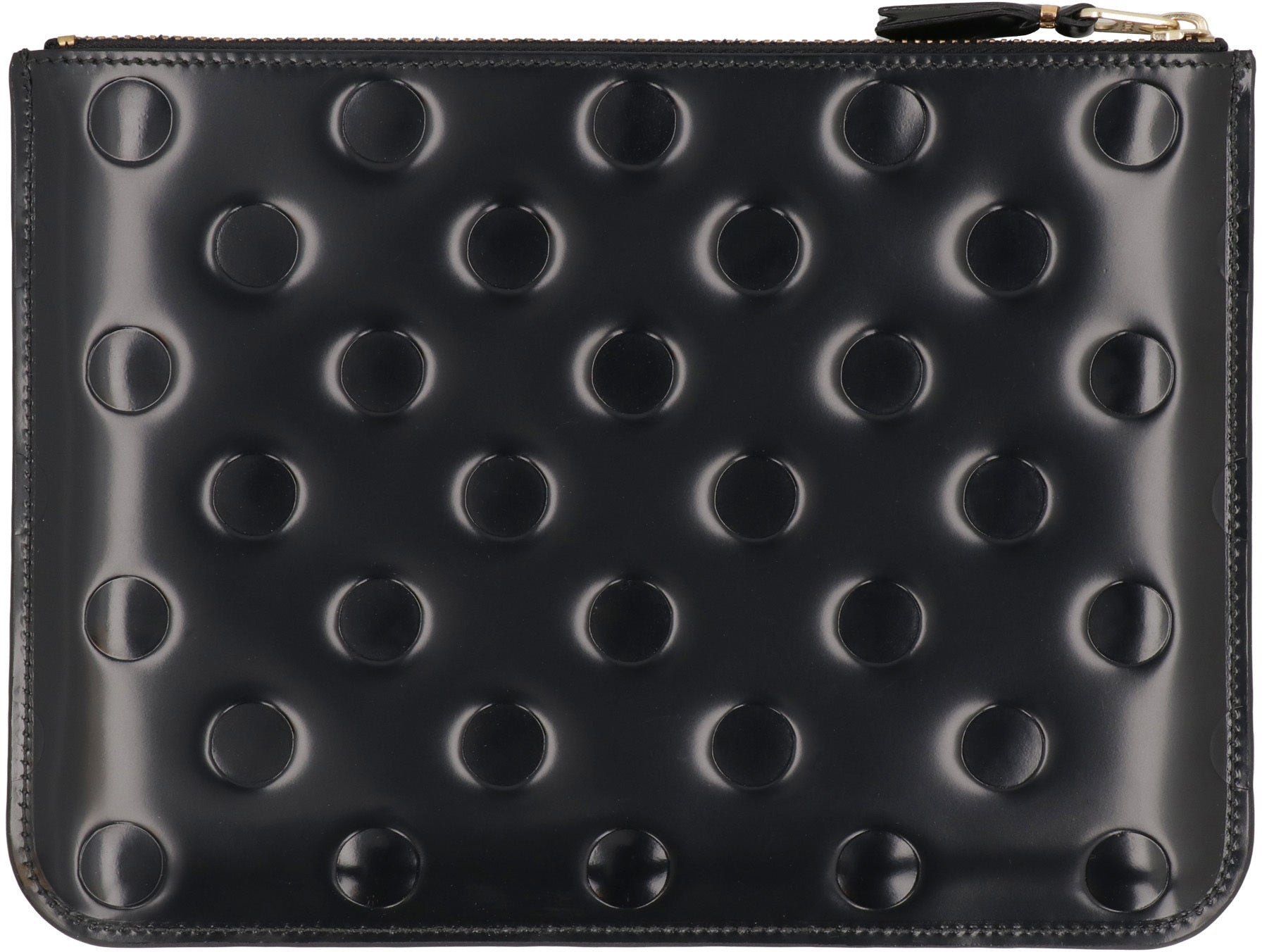 Leather flat pouch