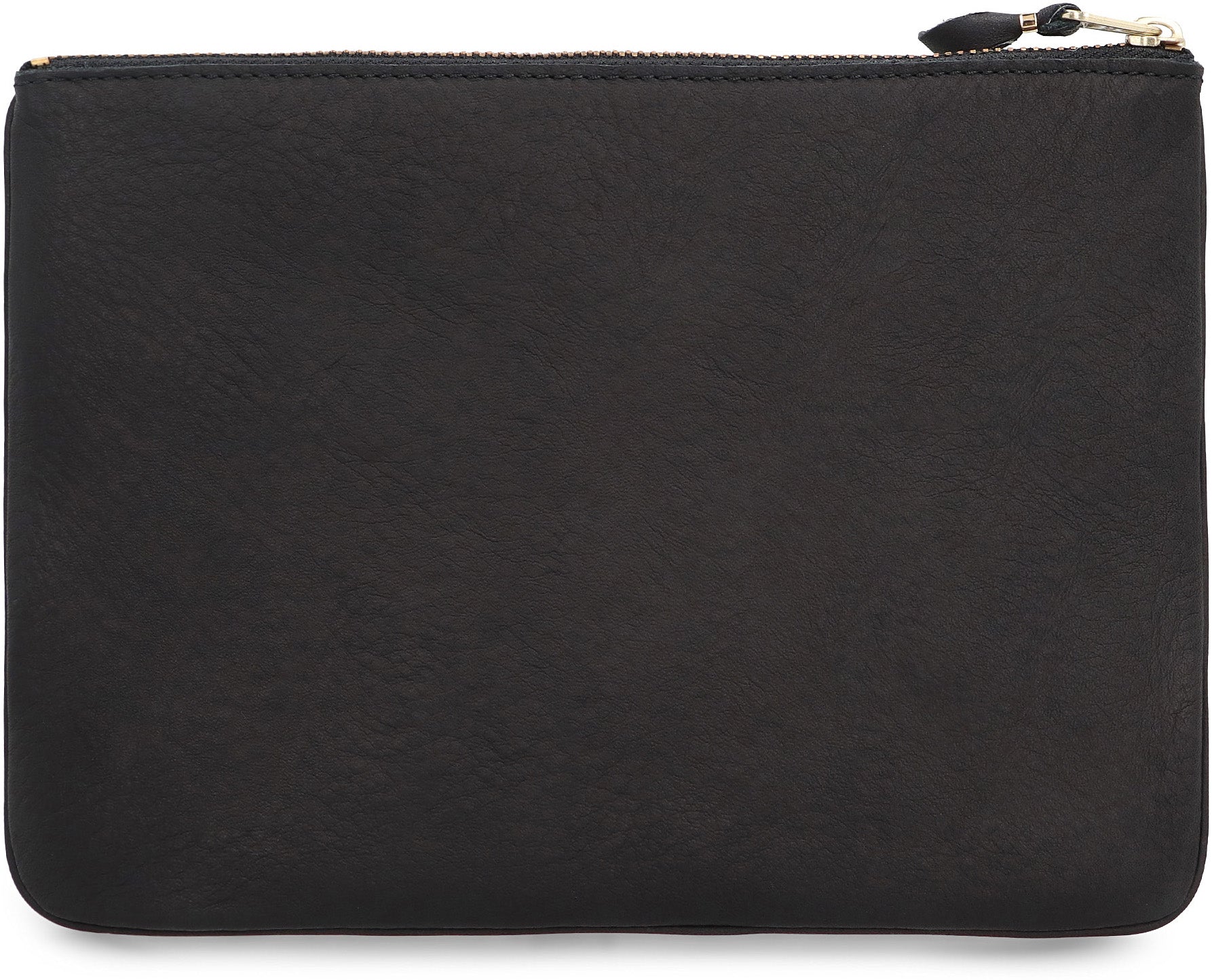 Leather flat pouch