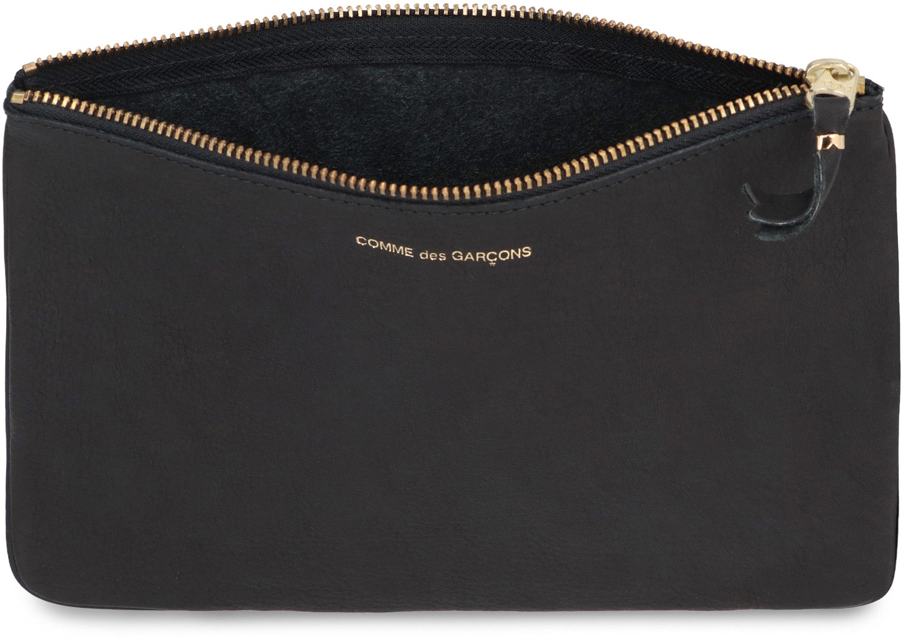 Leather flat pouch