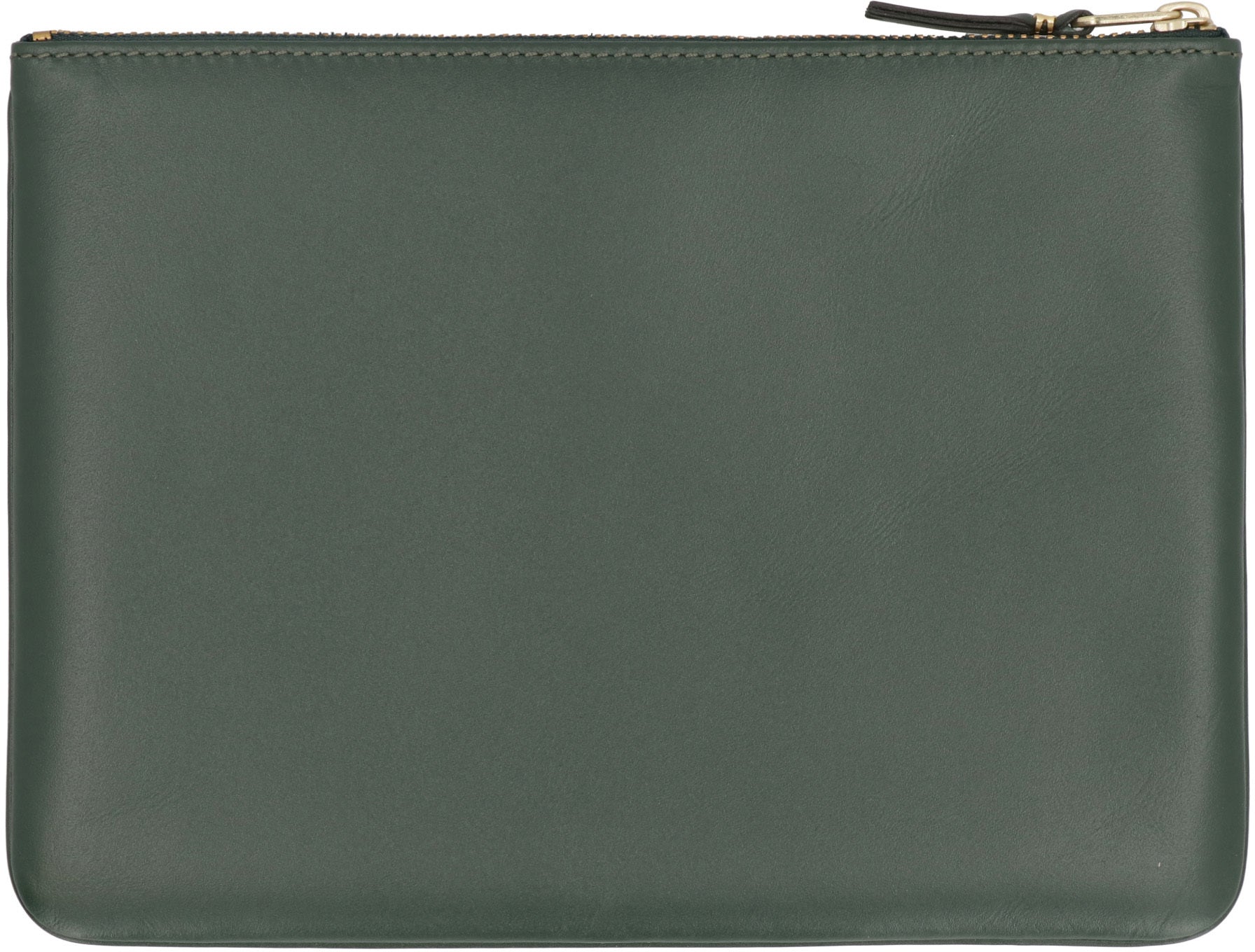 Leather flat pouch