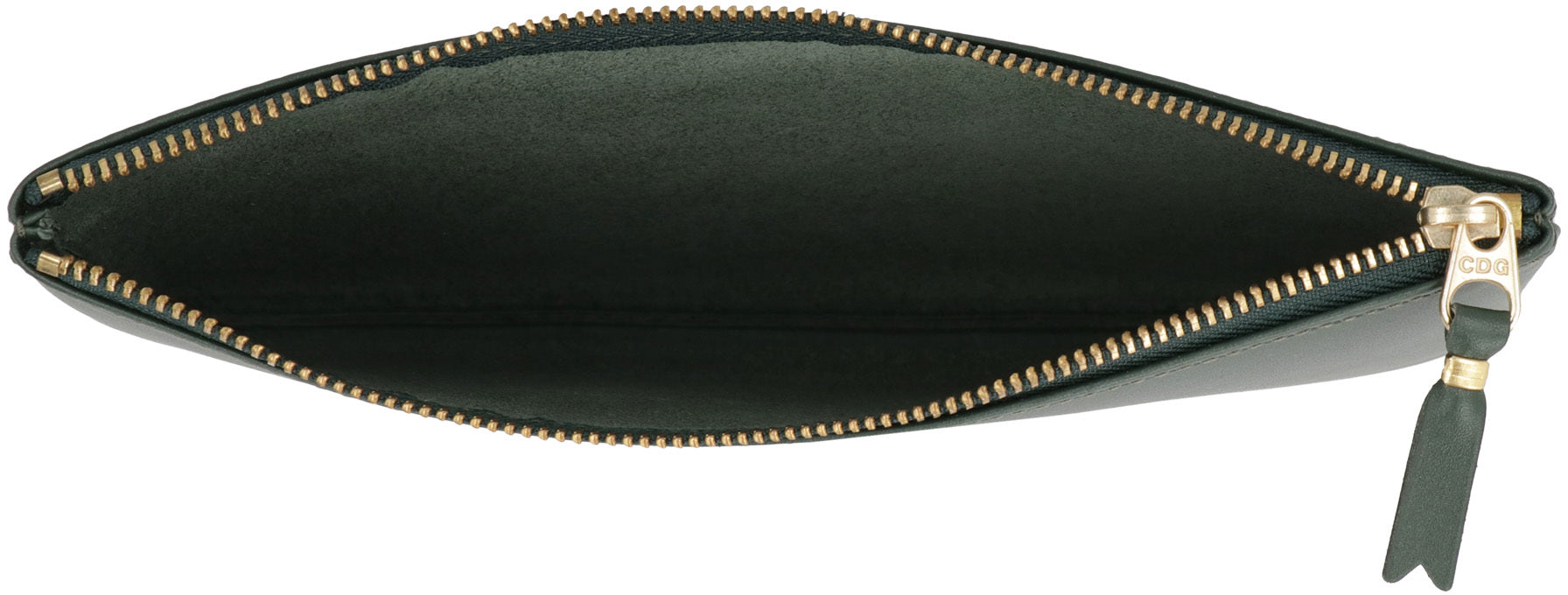 Leather flat pouch